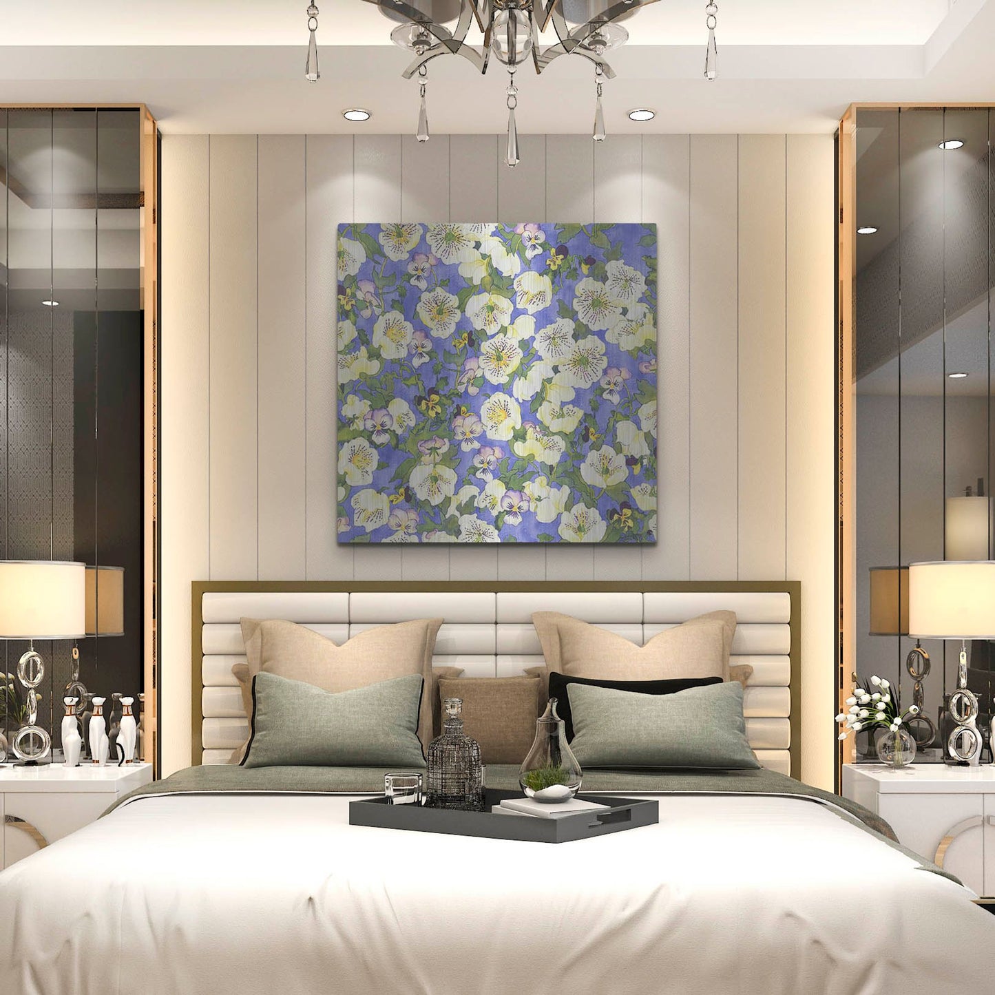 Luxe Metal Art 'Fertile Rising Pattern - Helibores' by Carissa Luminess, Metal Wall Art,36x36