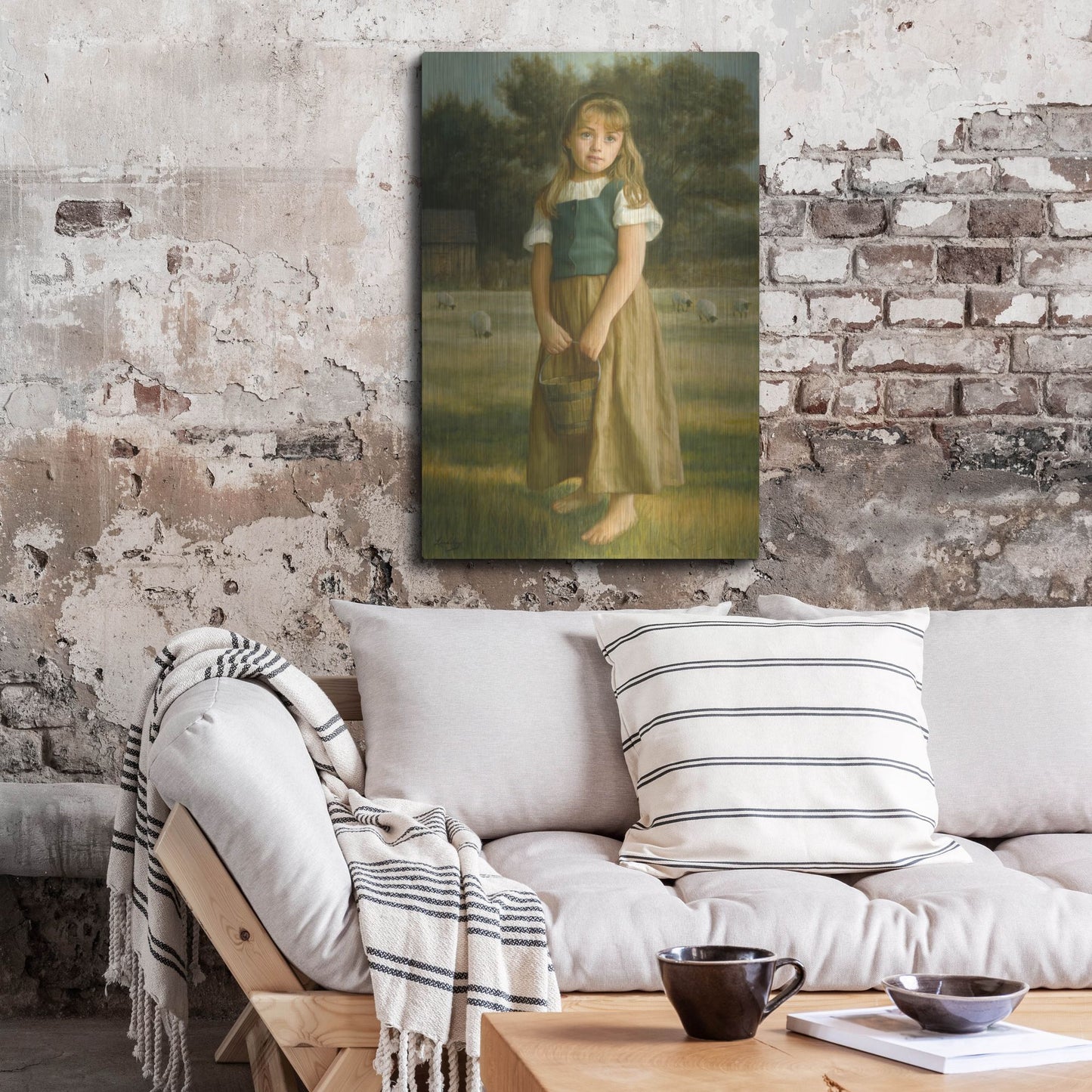 Luxe Metal Art 'Tender Duty' by David Lindsley, Metal Wall Art,24x36