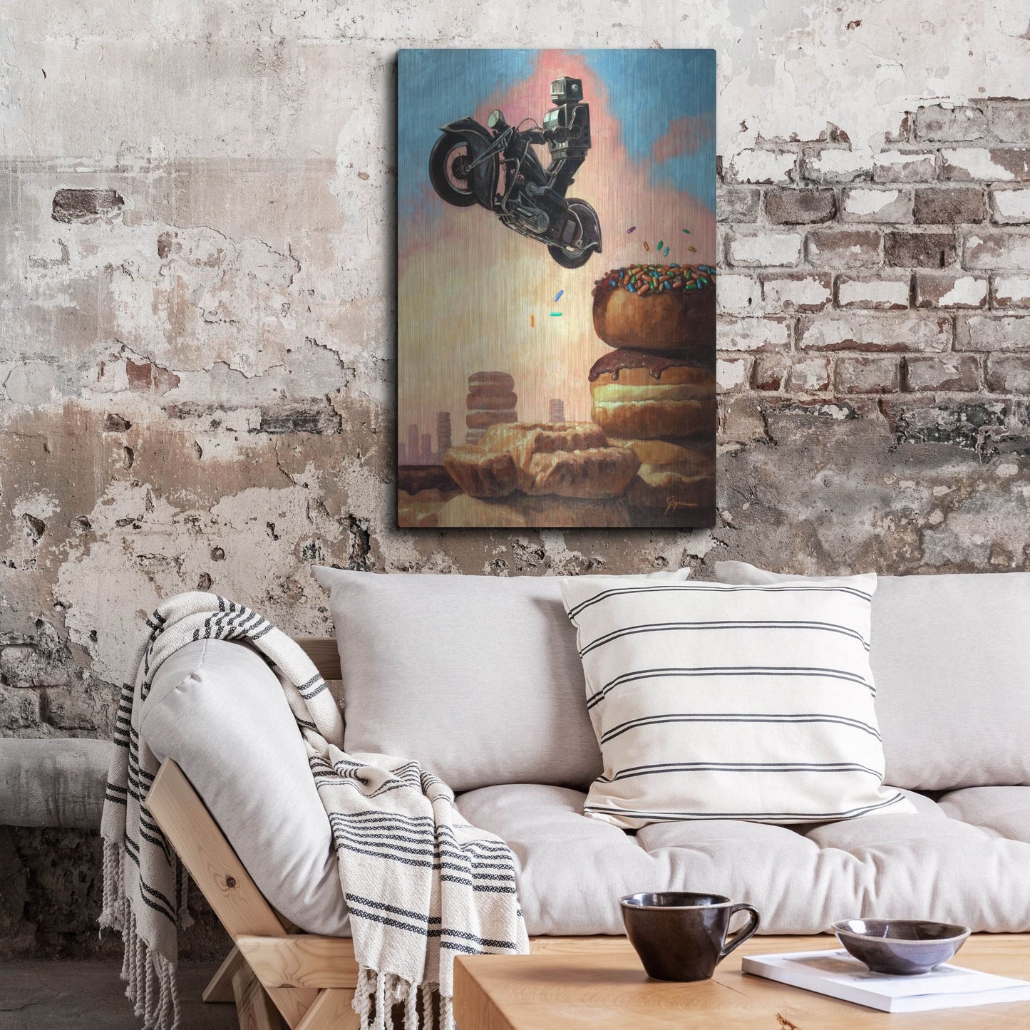 Luxe Metal Art 'Dark Rider Again' by Eric Joyner, Metal Wall Art,24x36