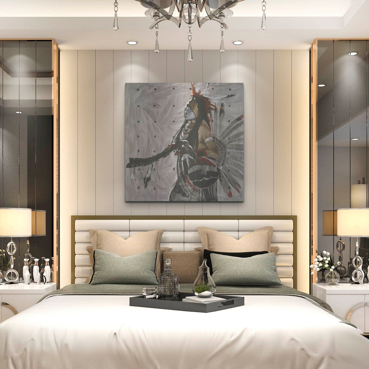 Luxe Metal Art 'Ben Yahola' by J. E. Knauf, Metal Wall Art,36x36