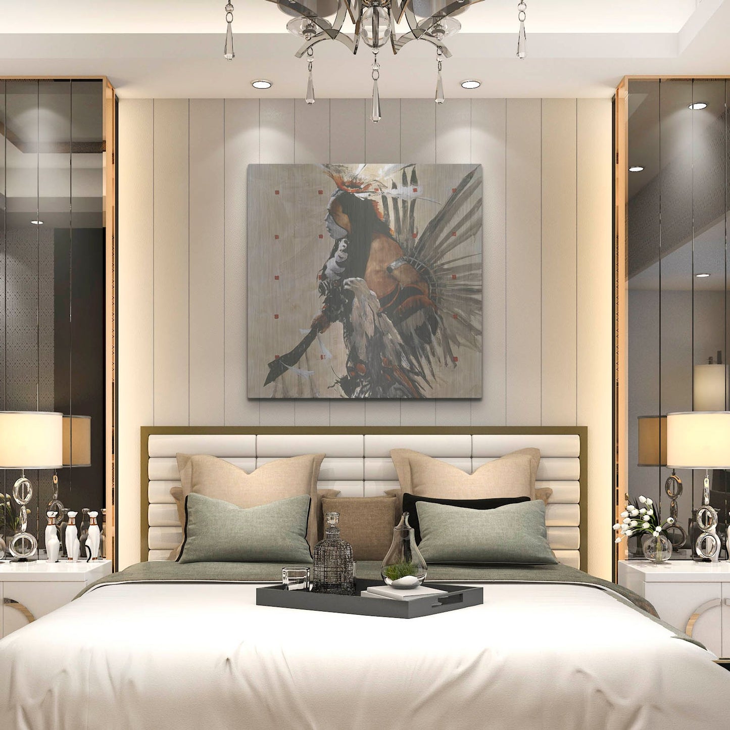 Luxe Metal Art 'Ben Yahola I I I' by J. E. Knauf, Metal Wall Art,36x36