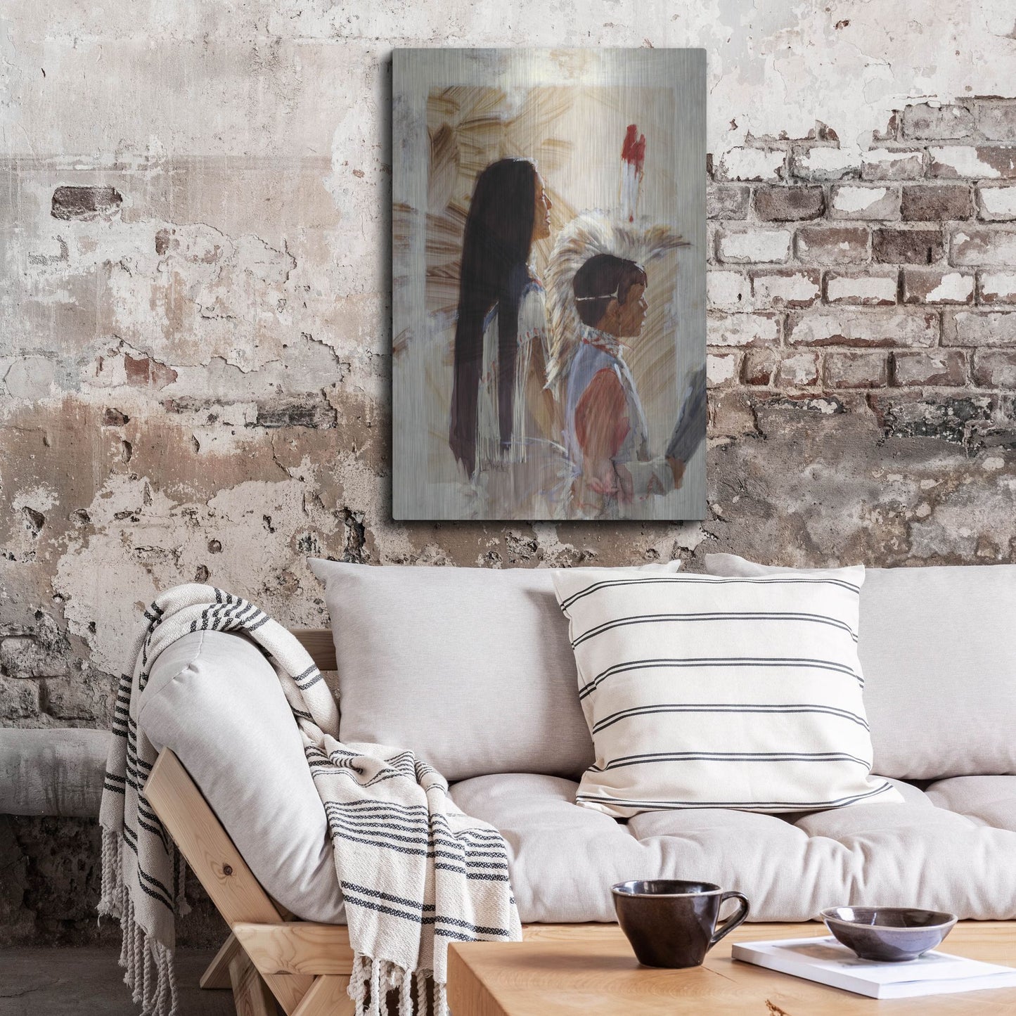 Luxe Metal Art 'At Papago' by J. E. Knauf, Metal Wall Art,24x36