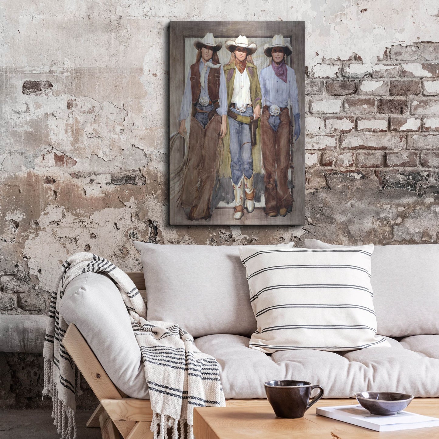 Luxe Metal Art 'Buckle Brigade' by J. E. Knauf, Metal Wall Art,24x36