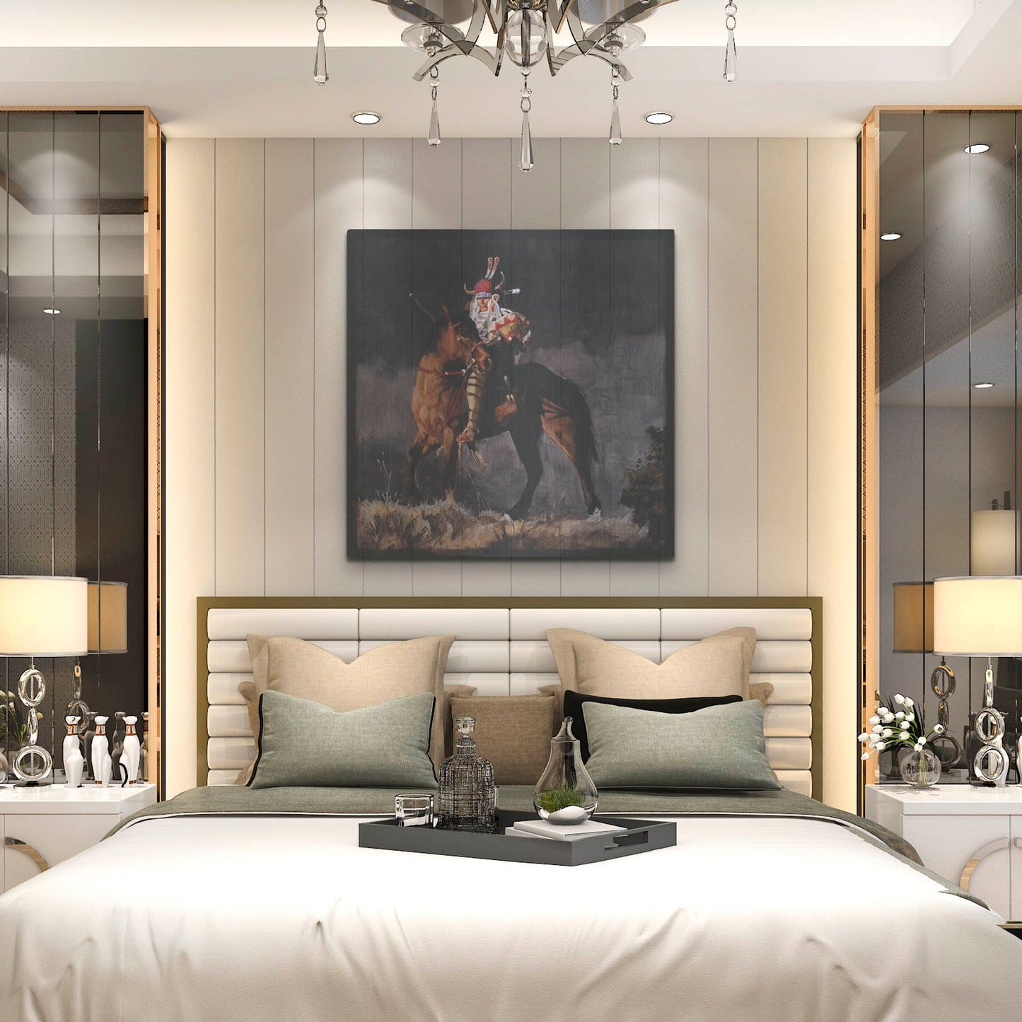 Luxe Metal Art 'Hill Top' by J. E. Knauf, Metal Wall Art,36x36