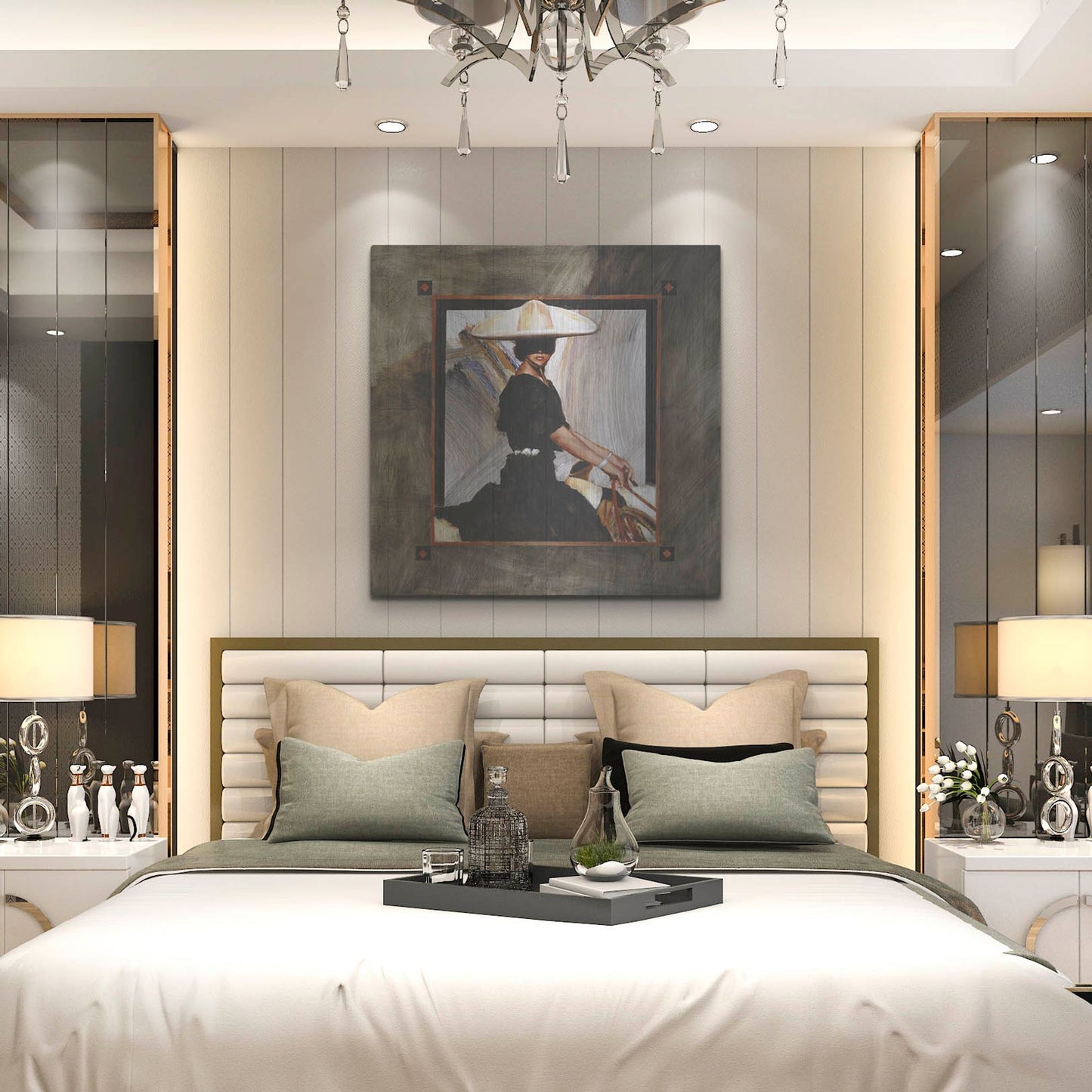 Luxe Metal Art 'Prominaire' by J. E. Knauf, Metal Wall Art,36x36