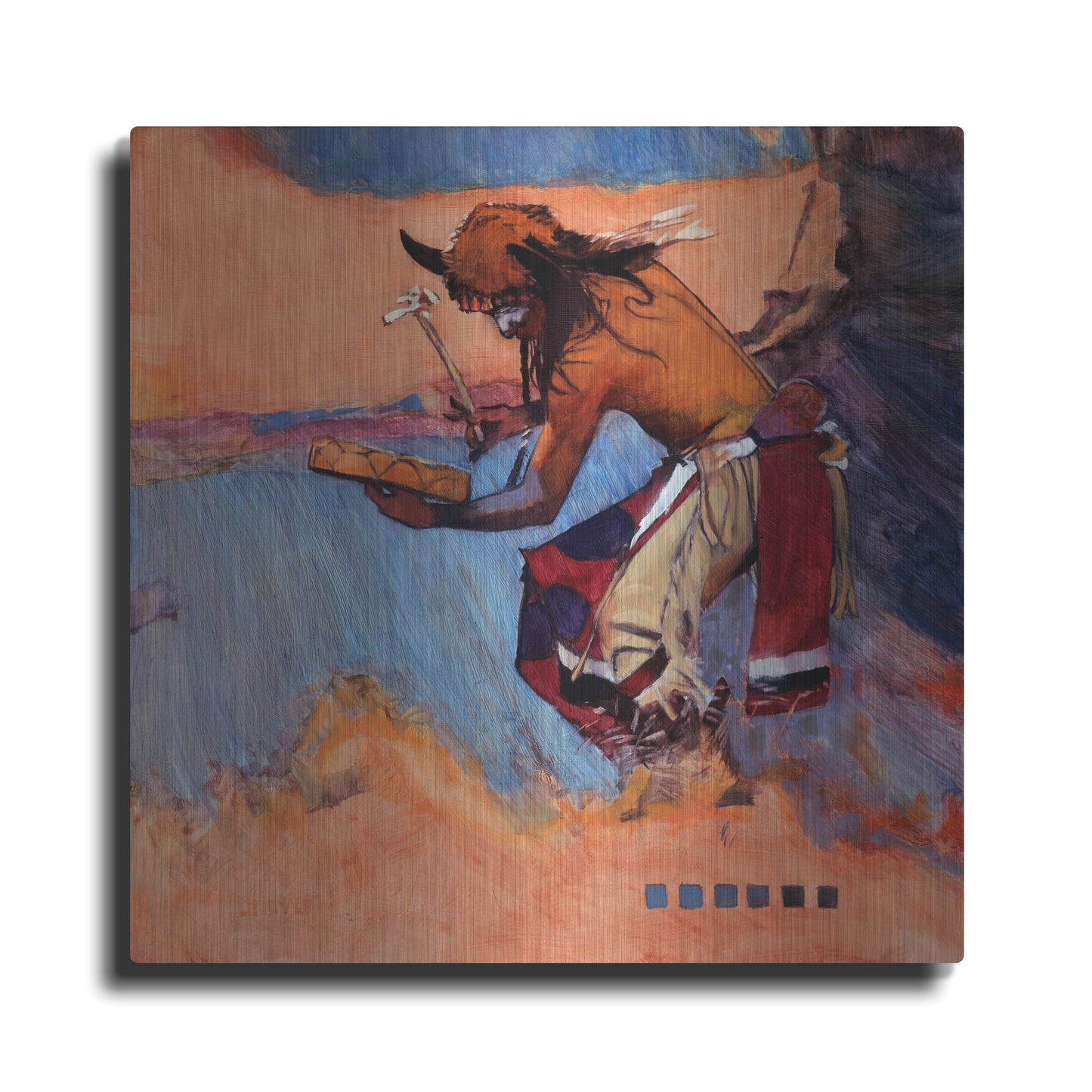 Luxe Metal Art 'The Drummer' by J. E. Knauf, Metal Wall Art