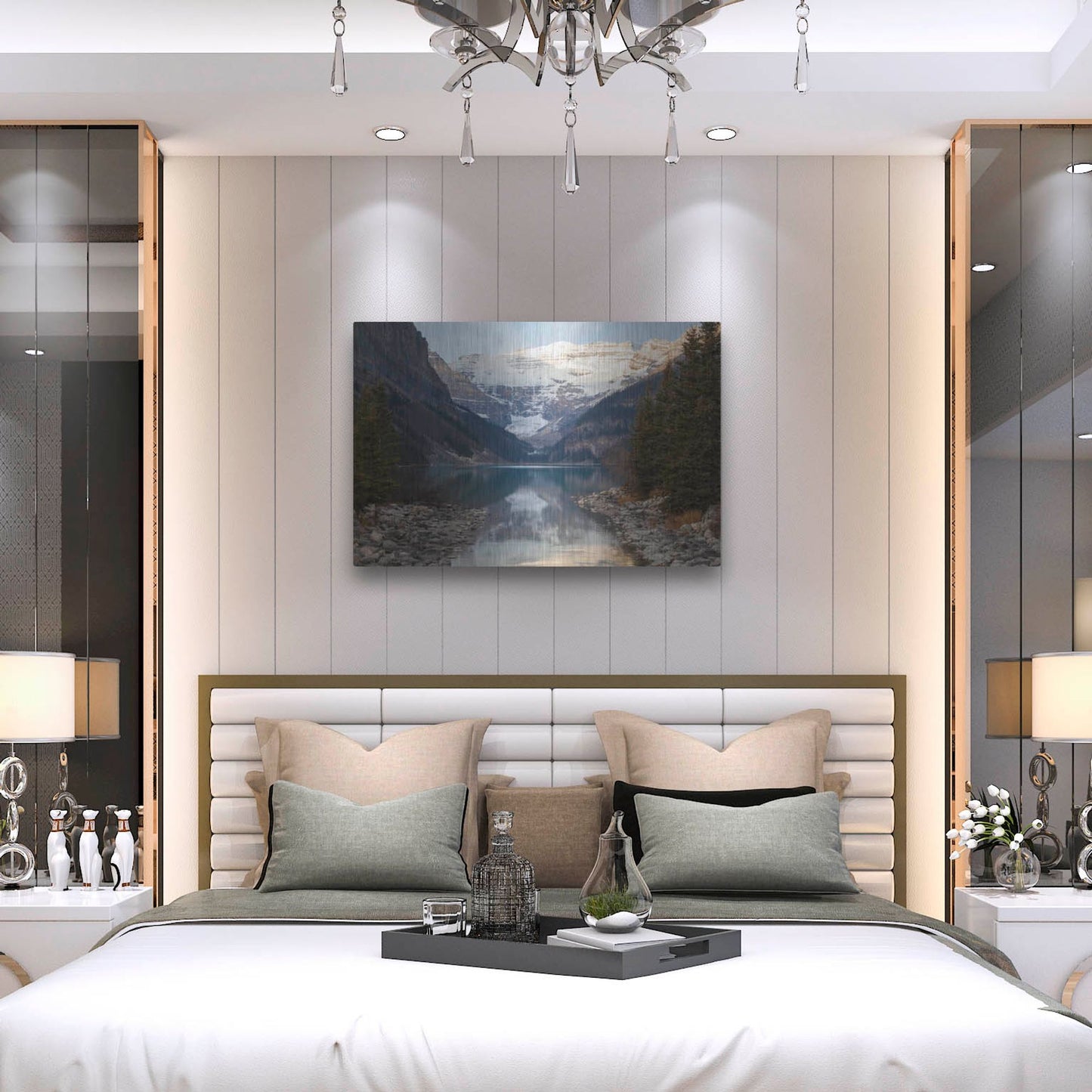 Luxe Metal Art 'Lake Louise 3' by Joe Reimer Photography, Metal Wall Art,36x24