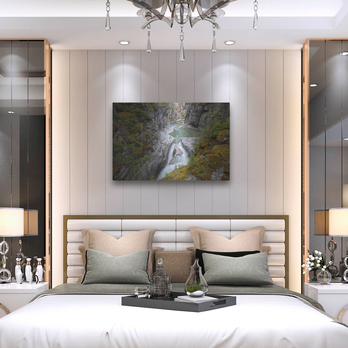 Luxe Metal Art 'Maligne Canyon 1' by Joe Reimer Photography, Metal Wall Art,36x24