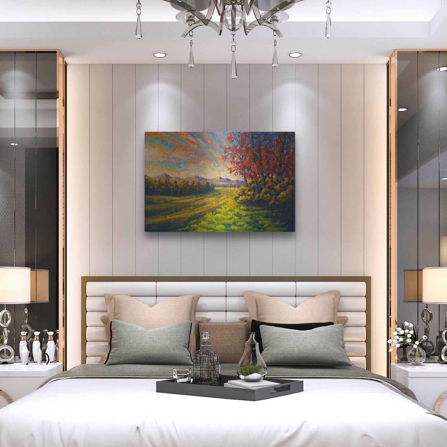 Luxe Metal Art 'Farewell Autmun' by Joe Reimer, Metal Wall Art,36x24