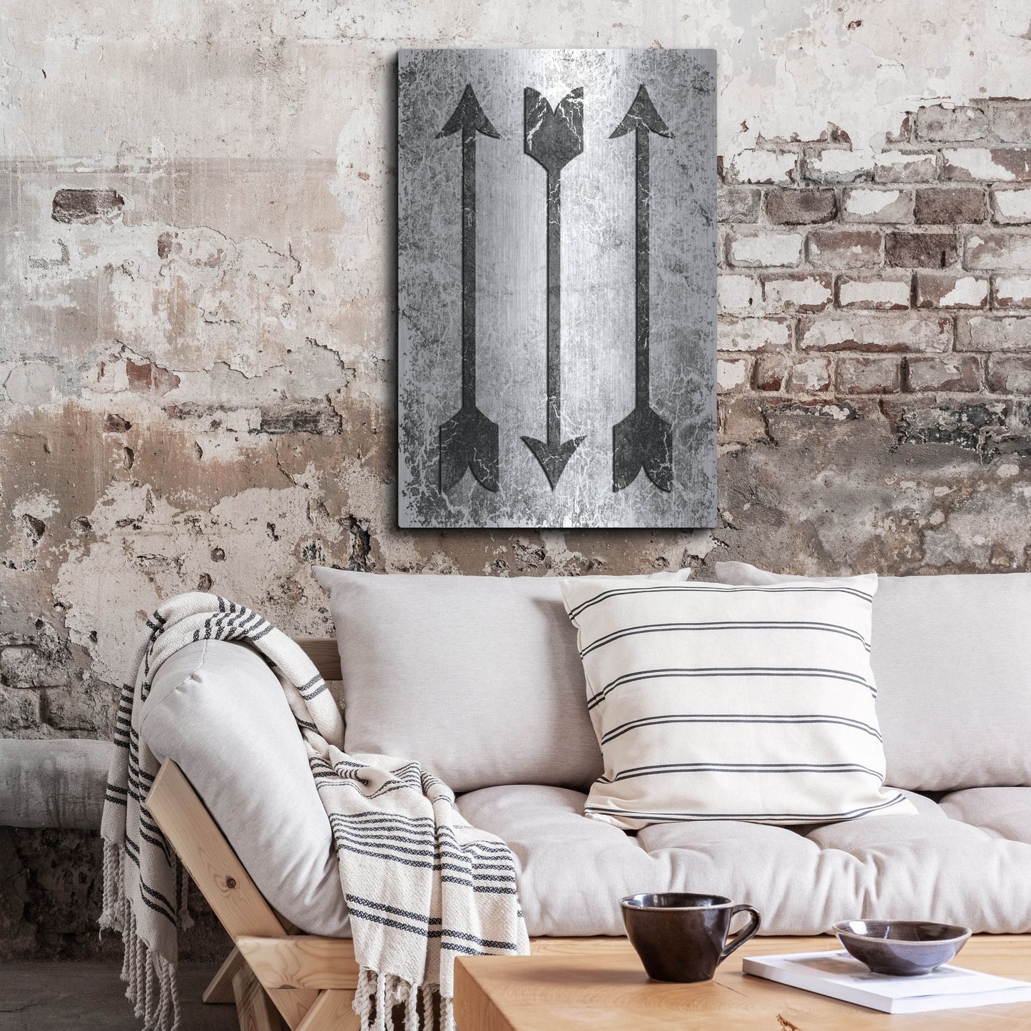 Luxe Metal Art 'Arrow 2' by Lightbox Journal, Metal Wall Art,24x36