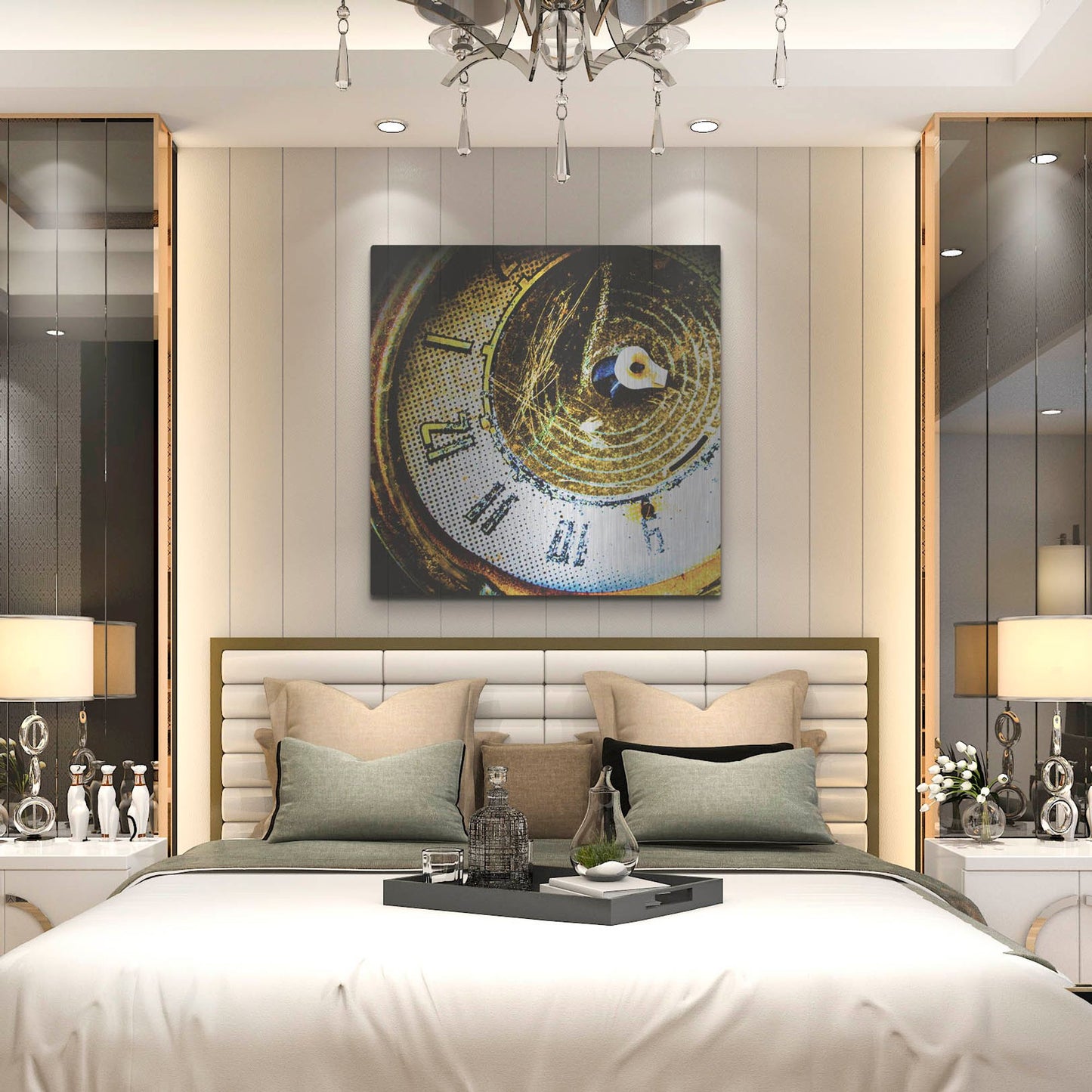 Luxe Metal Art 'Garage 2' by Lightbox Journal, Metal Wall Art,36x36