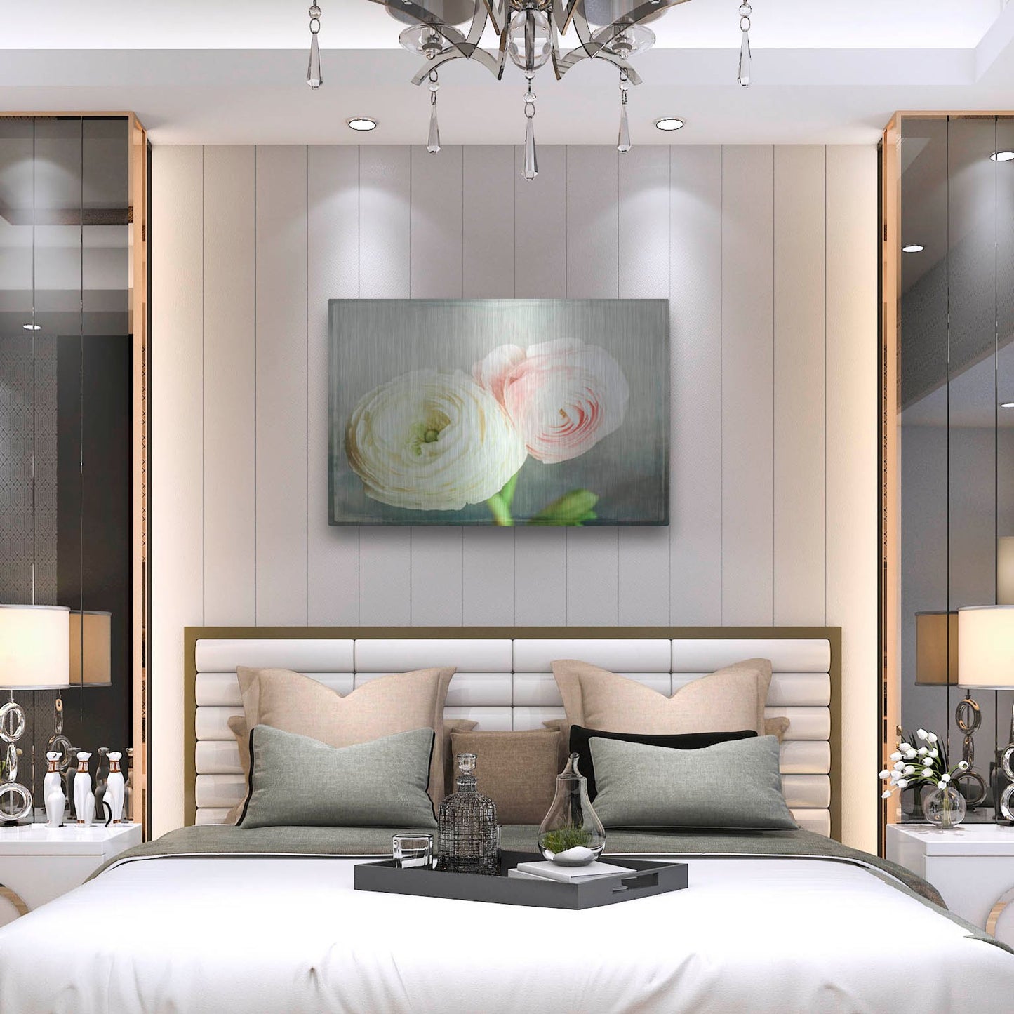 Luxe Metal Art 'Peony 06' by Lightbox Journal, Metal Wall Art,36x24