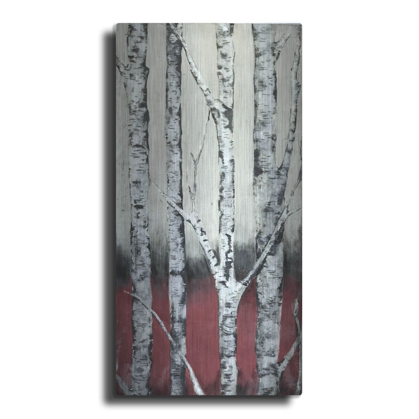 Luxe Metal Art 'Autumn Birch' by LovIsArt, Metal Wall Art