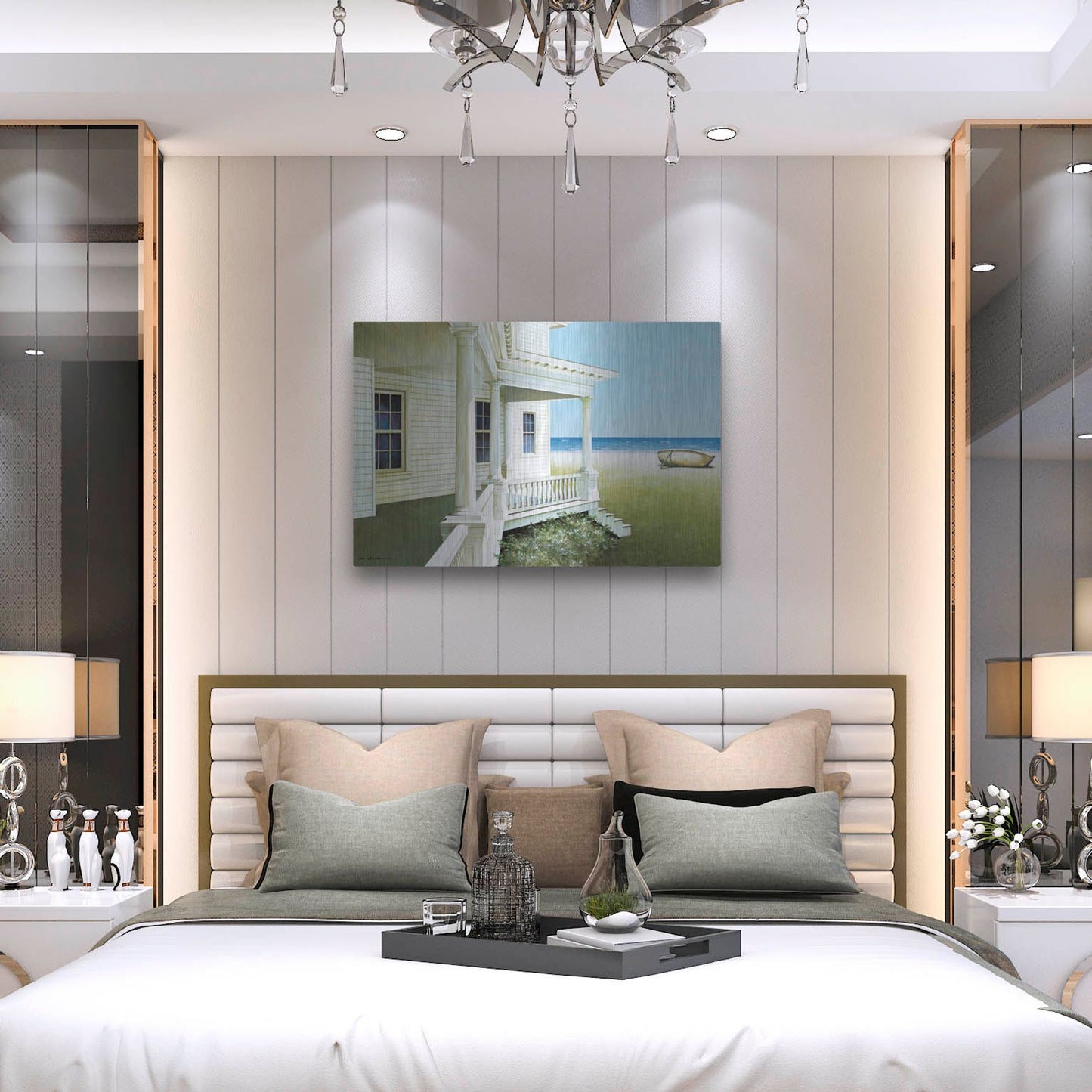 Luxe Metal Art 'Deserted' by Zhen-Huan Lu, Metal Wall Art,36x24