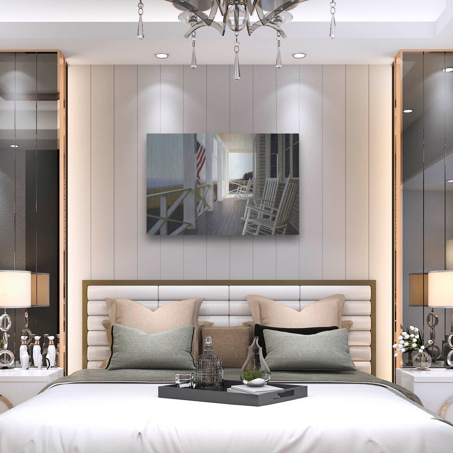 Luxe Metal Art 'Sitting' by Zhen-Huan Lu, Metal Wall Art,36x24