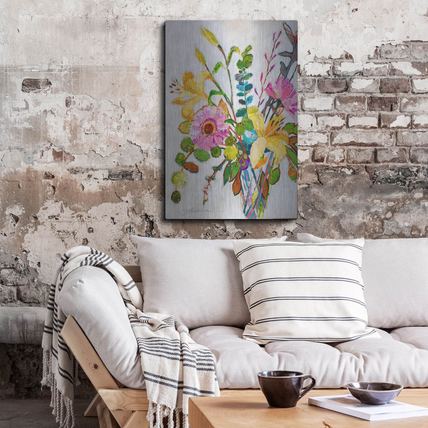 Luxe Metal Art 'Happy Birthday! 2' by St. Hilaire Elizabeth, Metal Wall Art,24x36