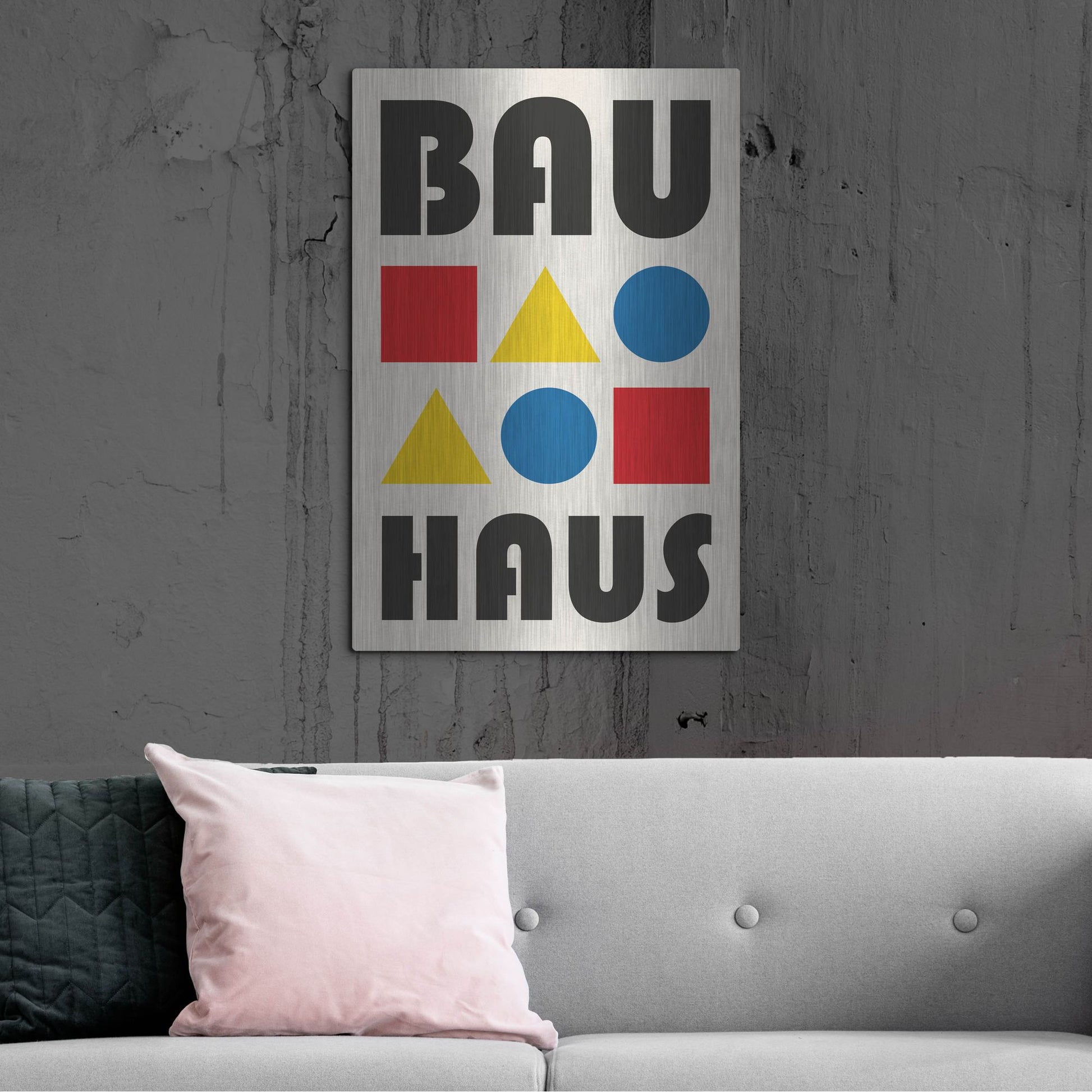 Luxe Metal Art 'Bauhaus 2' by Gary Williams, Metal Wall Art,24x36