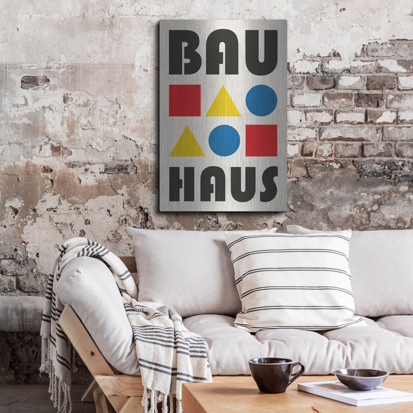 Luxe Metal Art 'Bauhaus 2' by Gary Williams, Metal Wall Art,24x36