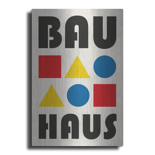 Luxe Metal Art 'Bauhaus 2' by Gary Williams, Metal Wall Art