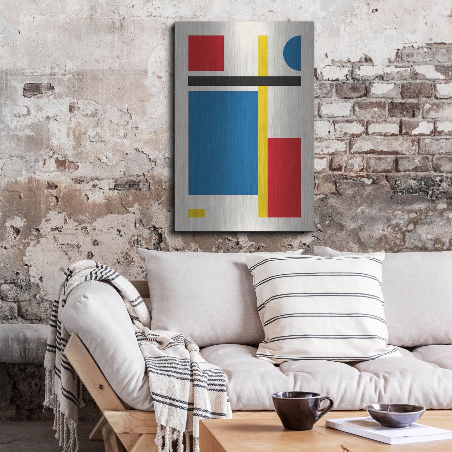 Luxe Metal Art 'Bauhaus 3' by Gary Williams, Metal Wall Art,24x36