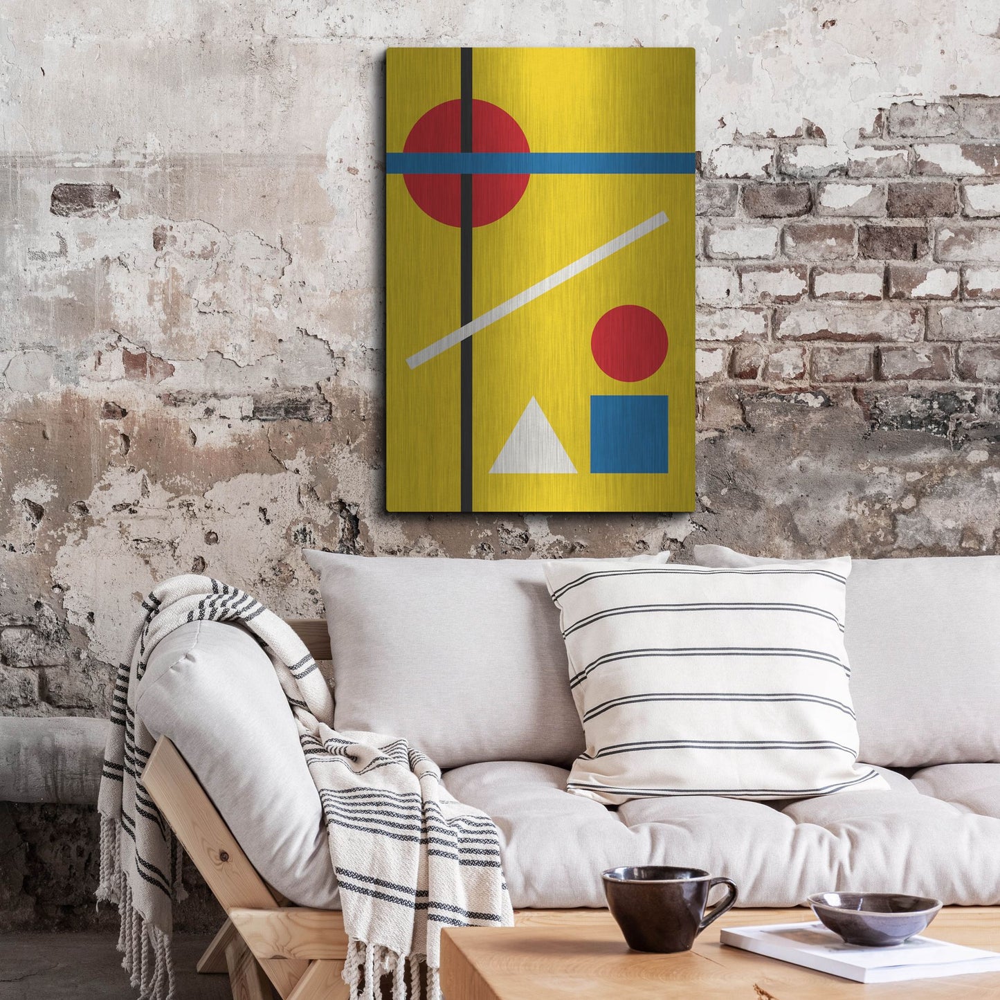 Luxe Metal Art 'Bauhaus 4' by Gary Williams, Metal Wall Art,24x36