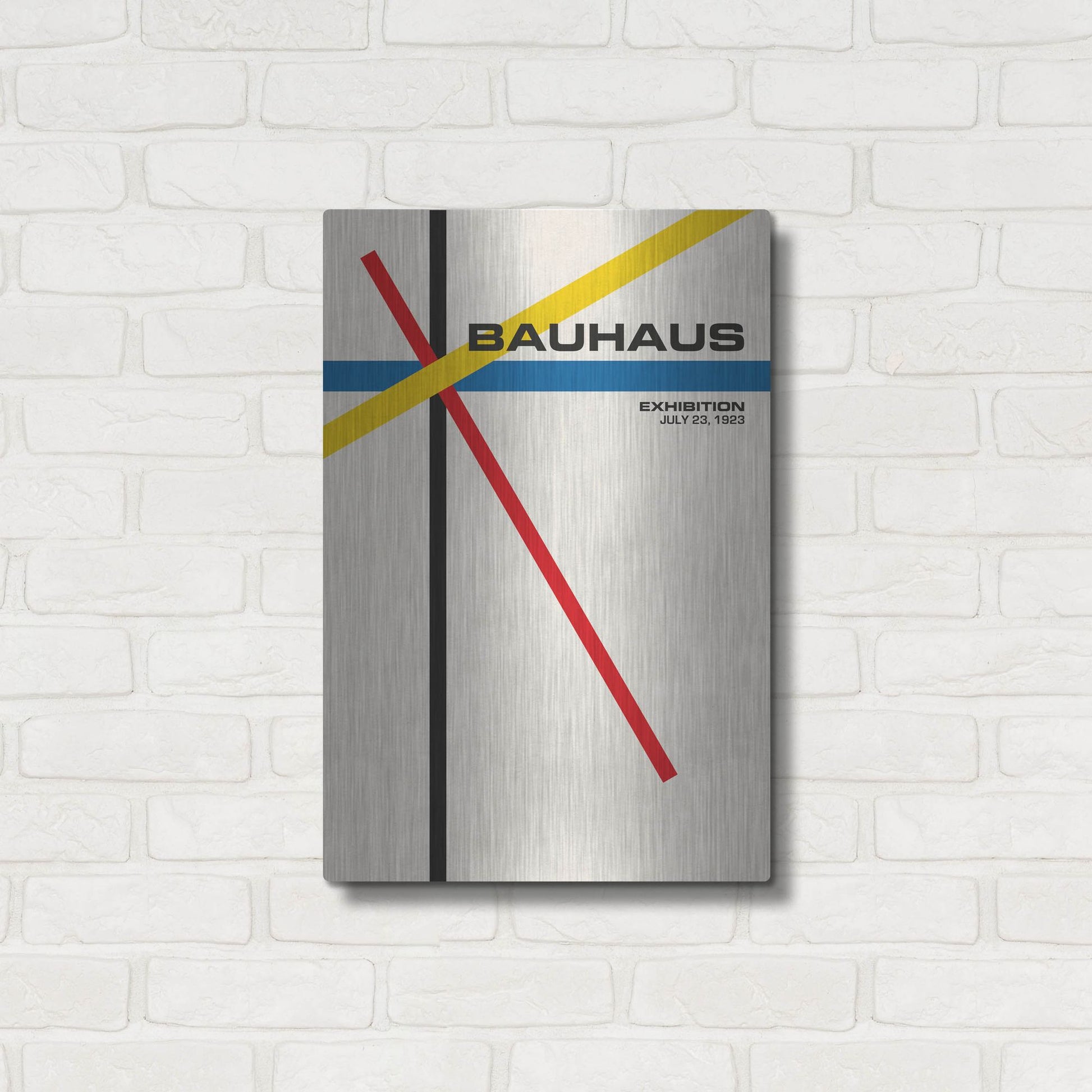 Luxe Metal Art 'Bauhaus 5' by Gary Williams, Metal Wall Art,16x24