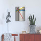 Luxe Metal Art 'Bauhaus 5' by Gary Williams, Metal Wall Art,16x24