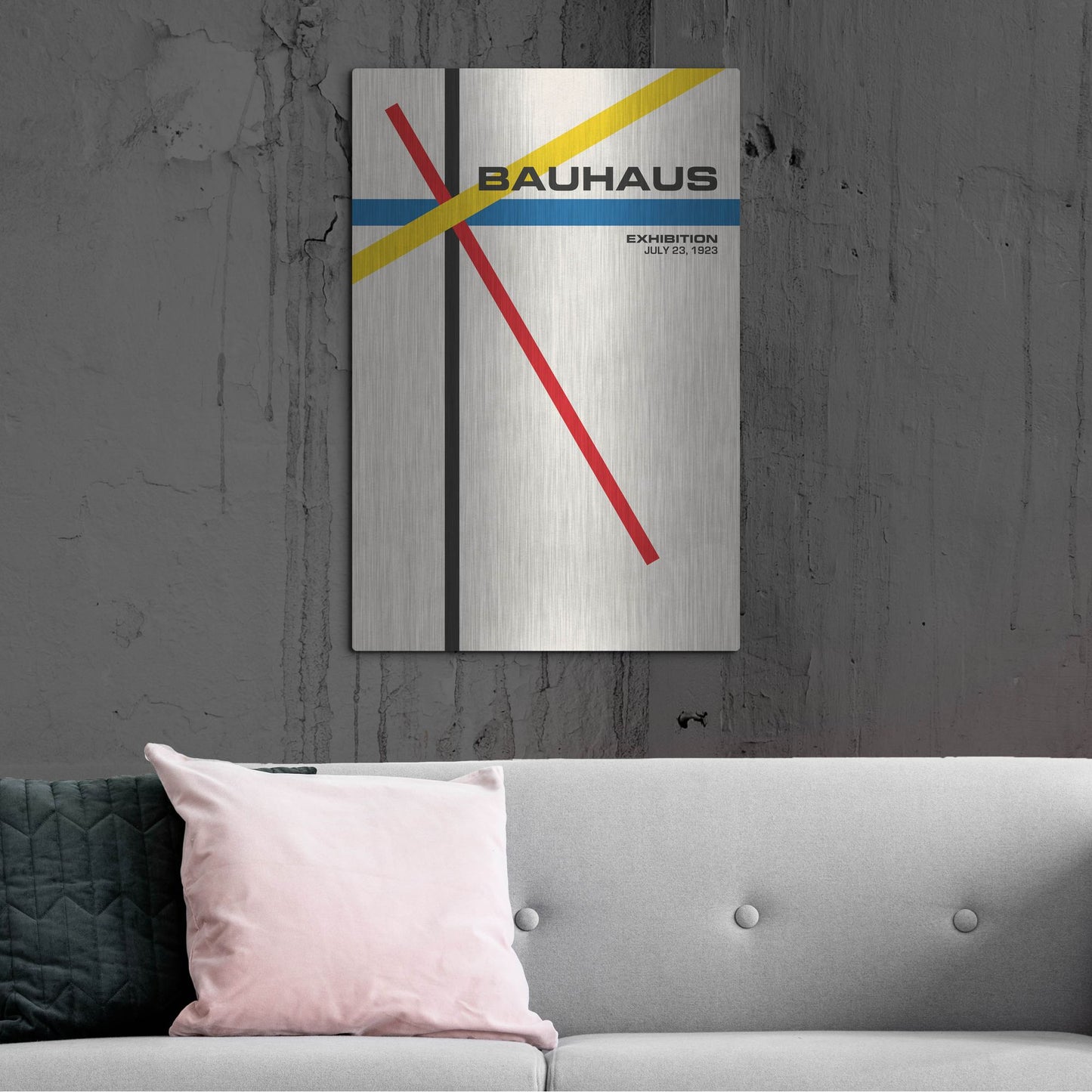 Luxe Metal Art 'Bauhaus 5' by Gary Williams, Metal Wall Art,24x36