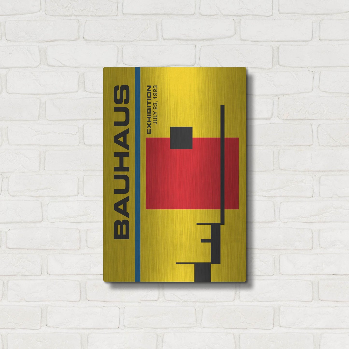 Luxe Metal Art 'Bauhaus 6' by Gary Williams, Metal Wall Art,16x24