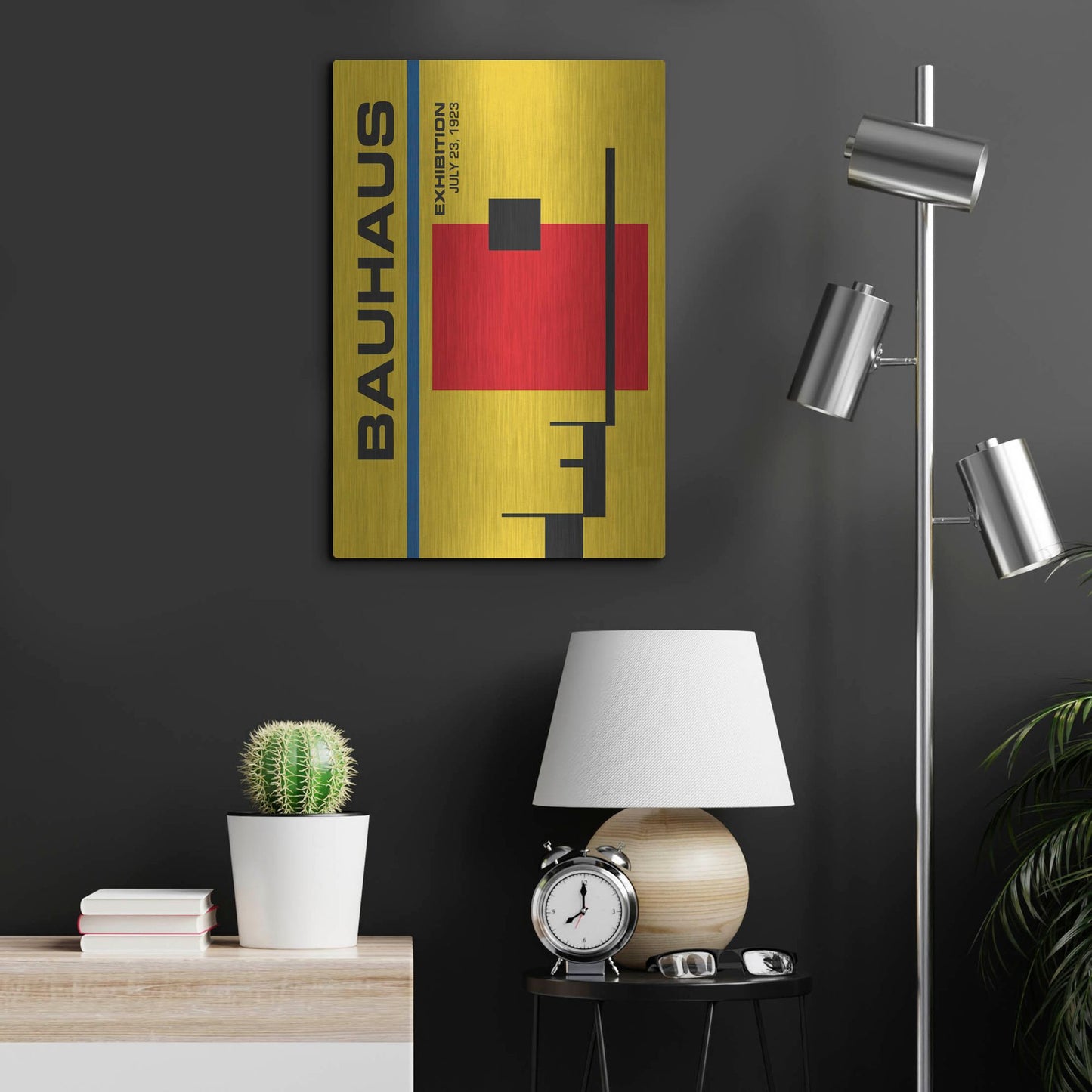 Luxe Metal Art 'Bauhaus 6' by Gary Williams, Metal Wall Art,16x24
