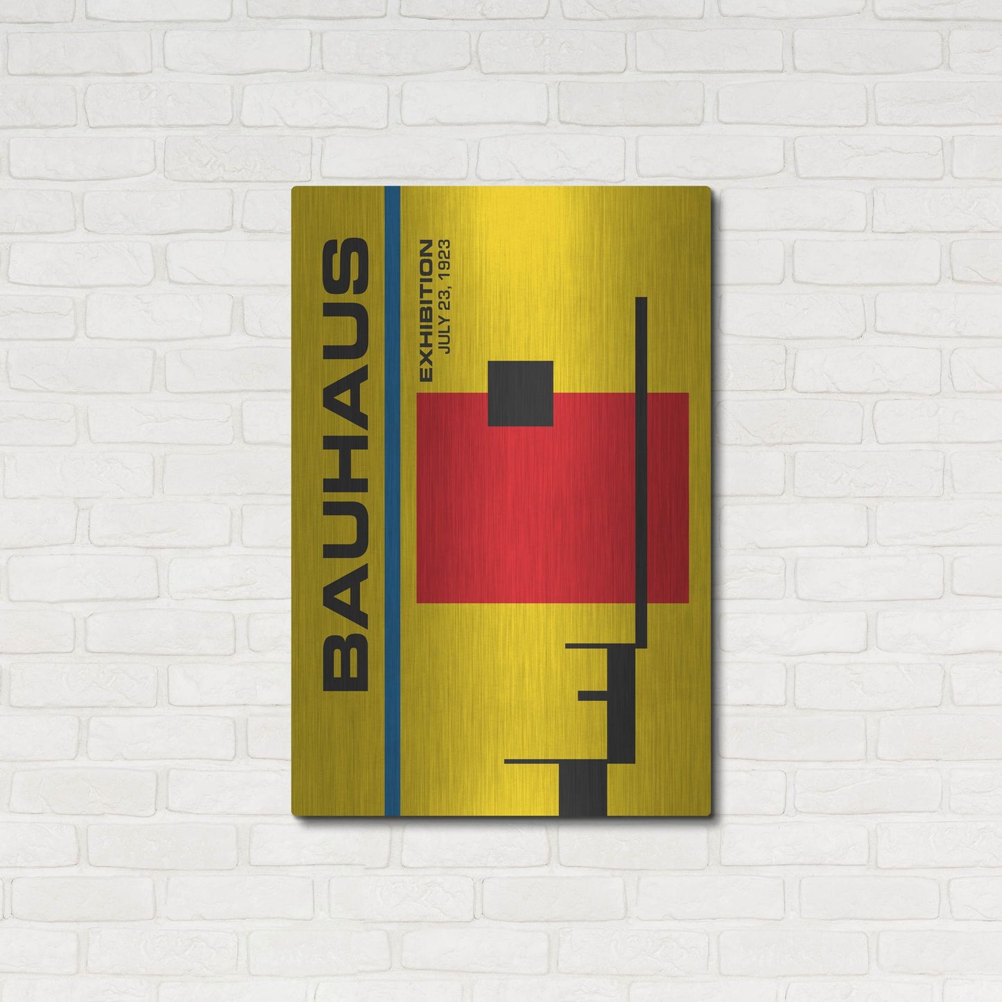 Luxe Metal Art 'Bauhaus 6' by Gary Williams, Metal Wall Art,24x36