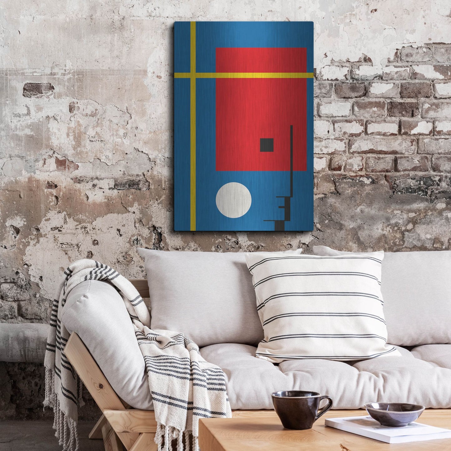 Luxe Metal Art 'Bauhaus 7' by Gary Williams, Metal Wall Art,24x36