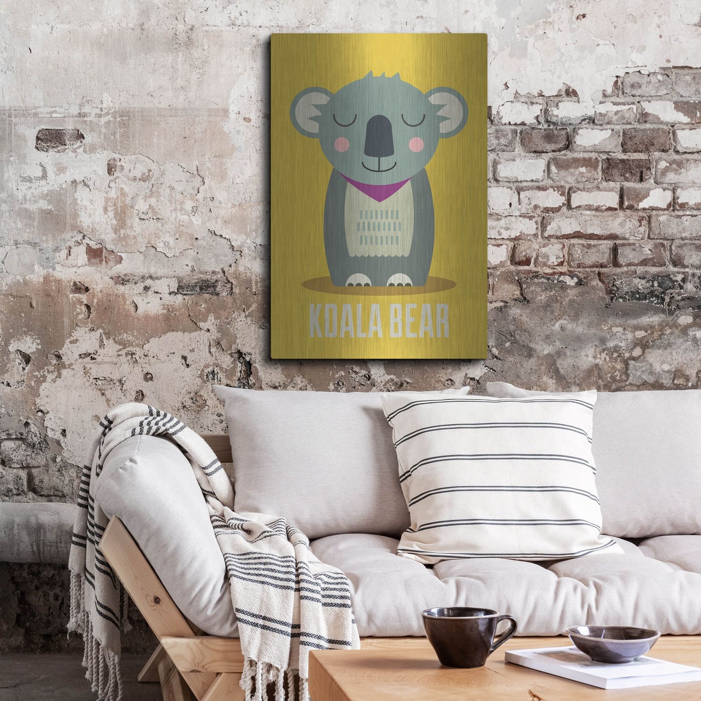 Luxe Metal Art 'Koala Kids Nursery' by Gary Williams, Metal Wall Art,24x36