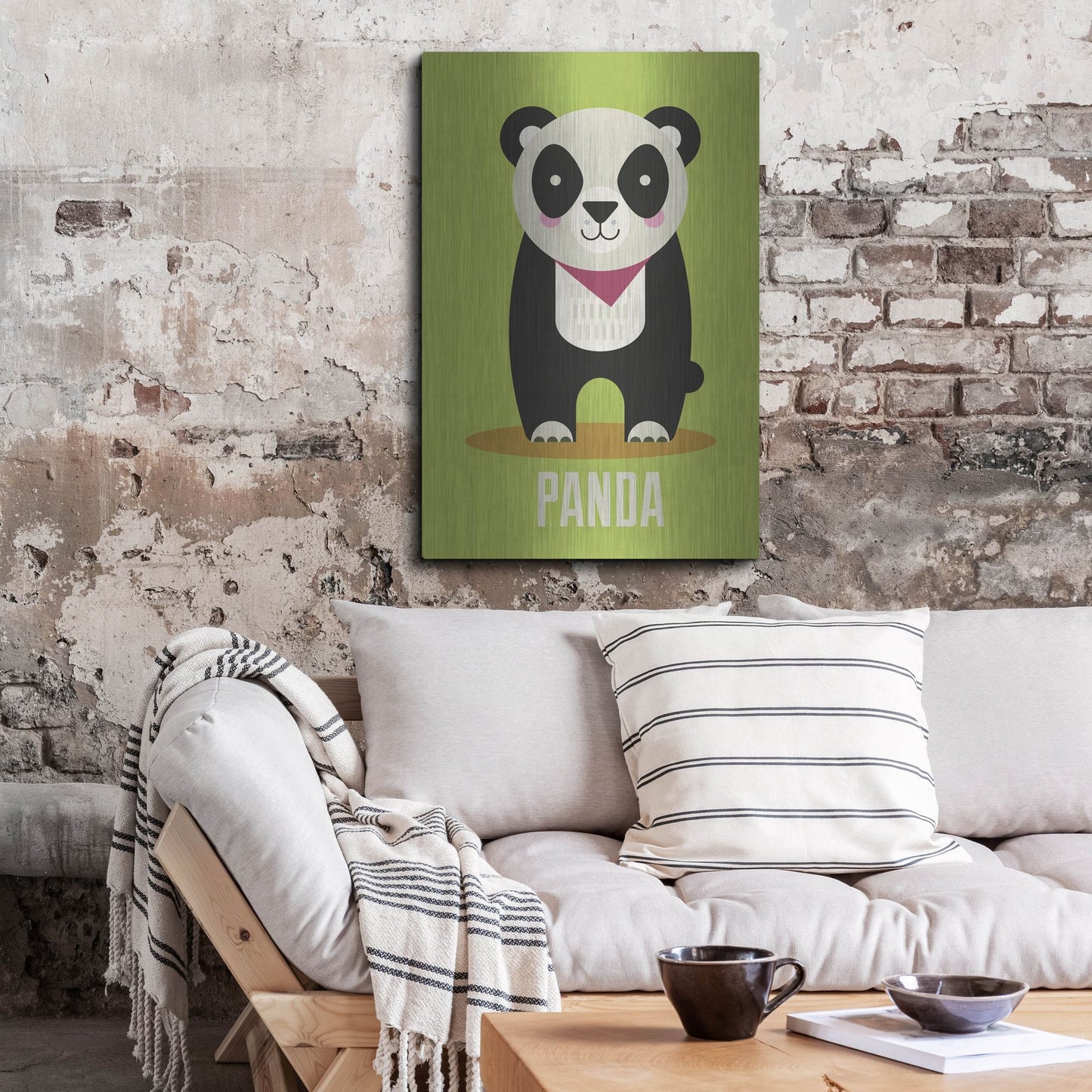 Luxe Metal Art 'Panda Kids Nursery' by Gary Williams, Metal Wall Art,24x36
