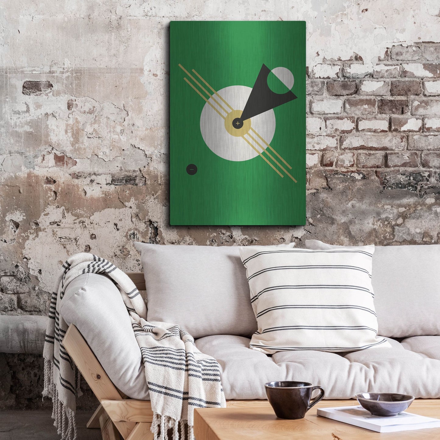 Luxe Metal Art 'Suprematist Abstract Geometric 4' by Gary Williams, Metal Wall Art,24x36