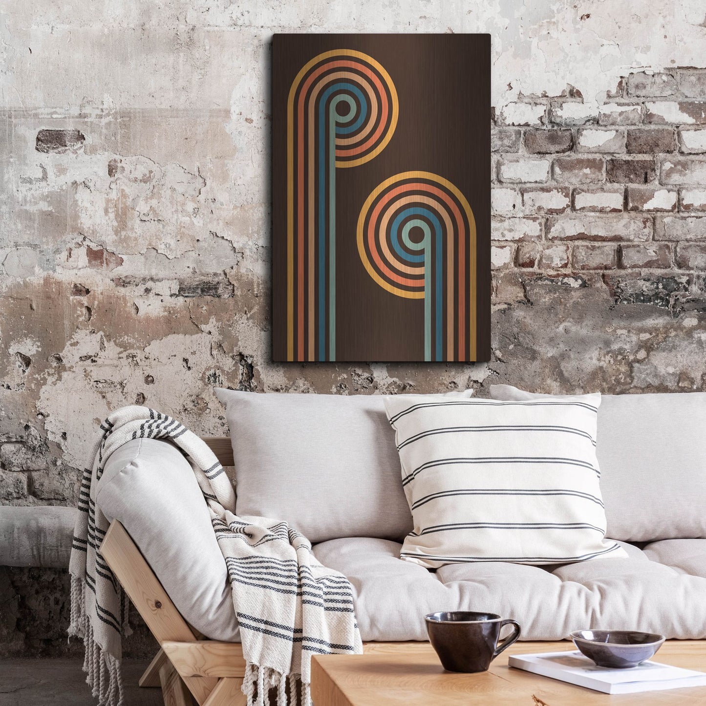 Luxe Metal Art 'Retro 2' by Gary Williams, Metal Wall Art,24x36