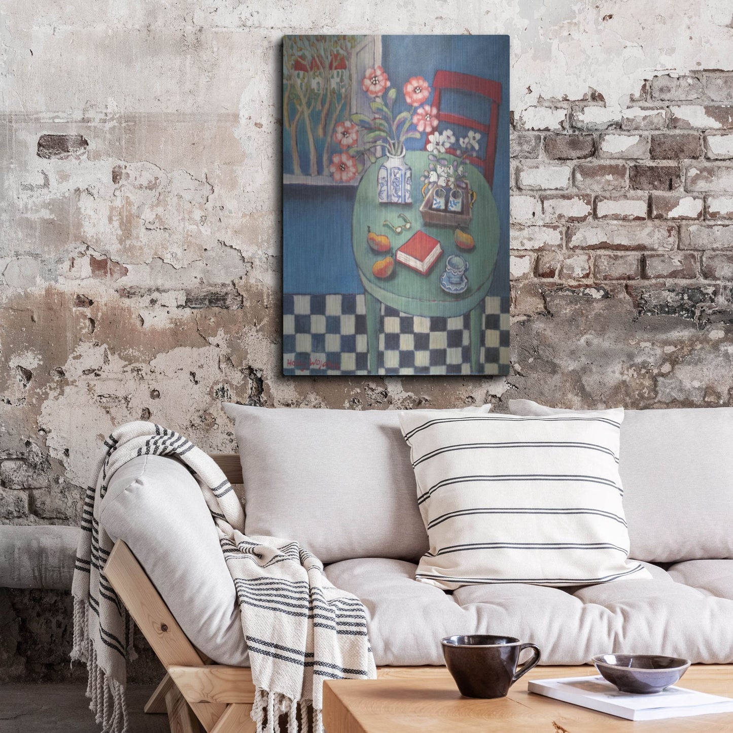 Luxe Metal Art 'Latable en vert' by Holly Wojhan, Metal Wall Art,24x36