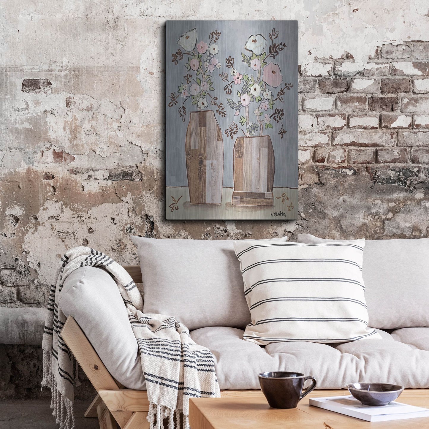 Luxe Metal Art 'Morning Pinks' by Holly Wojhan, Metal Wall Art,24x36