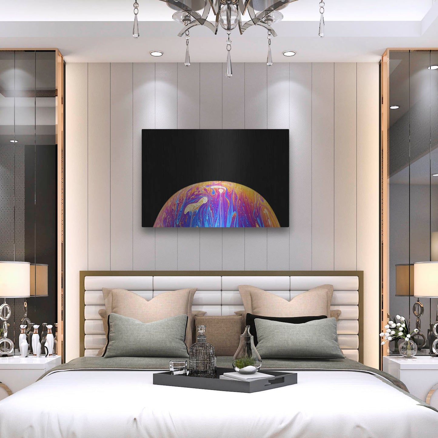 Luxe Metal Art 'World Of Color' by Luxe Portfolio, Metal Wall Art,36x24