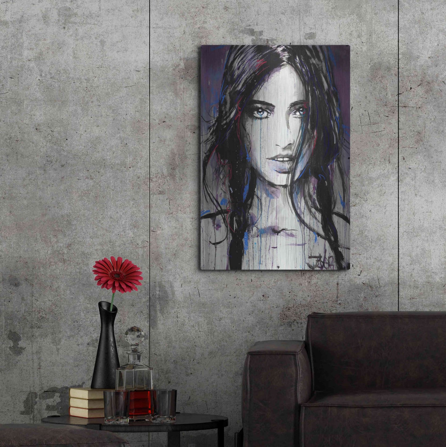 Luxe Metal Art 'Formica' by Loui Jover, Metal Wall Art,24x36