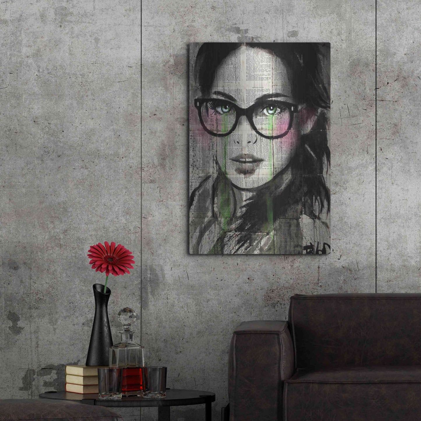 Luxe Metal Art 'Prudencee2' by Loui Jover, Metal Wall Art,24x36