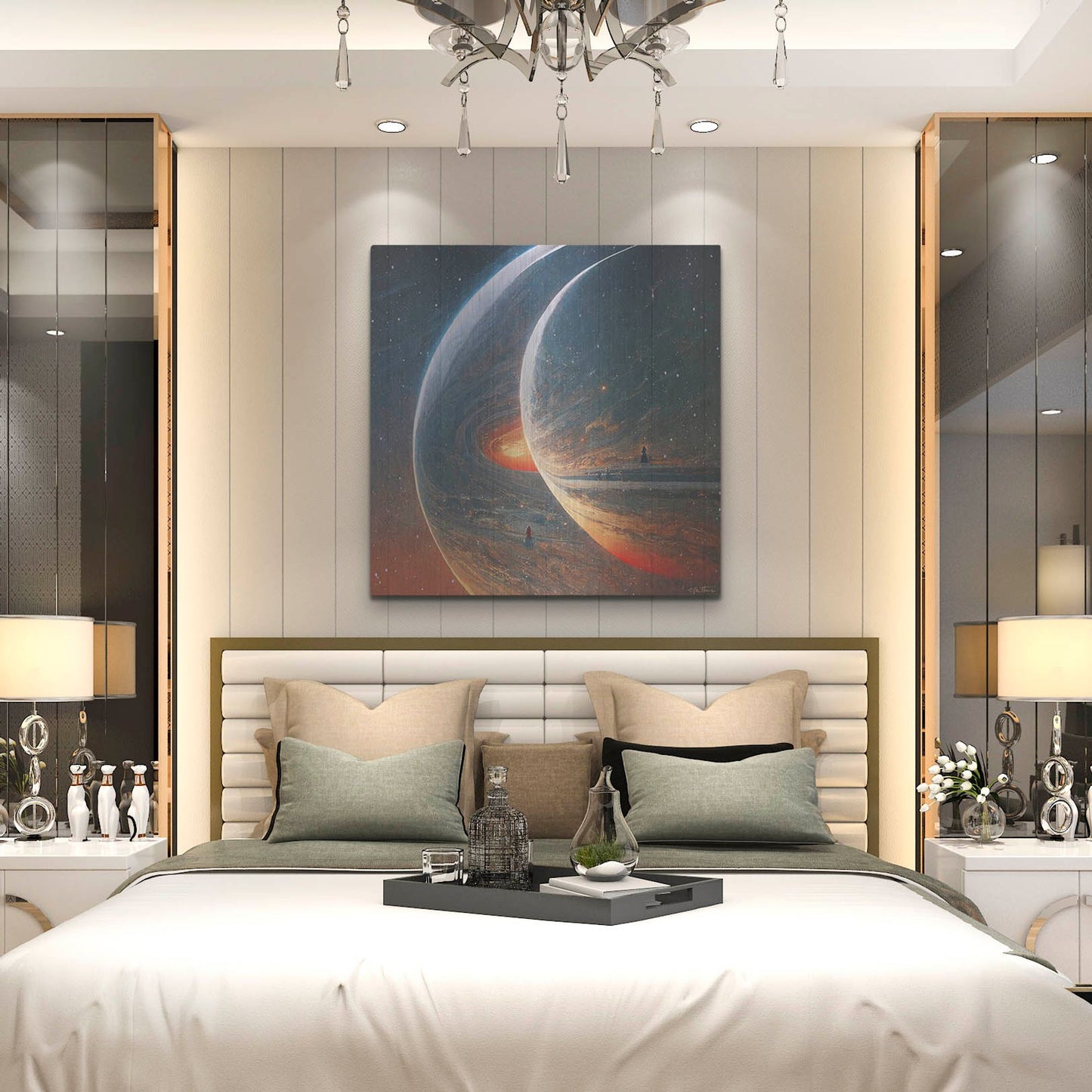 Luxe Metal Art 'We Are Different and The Same' by Ben Heine, Metal Wall Art,36x36