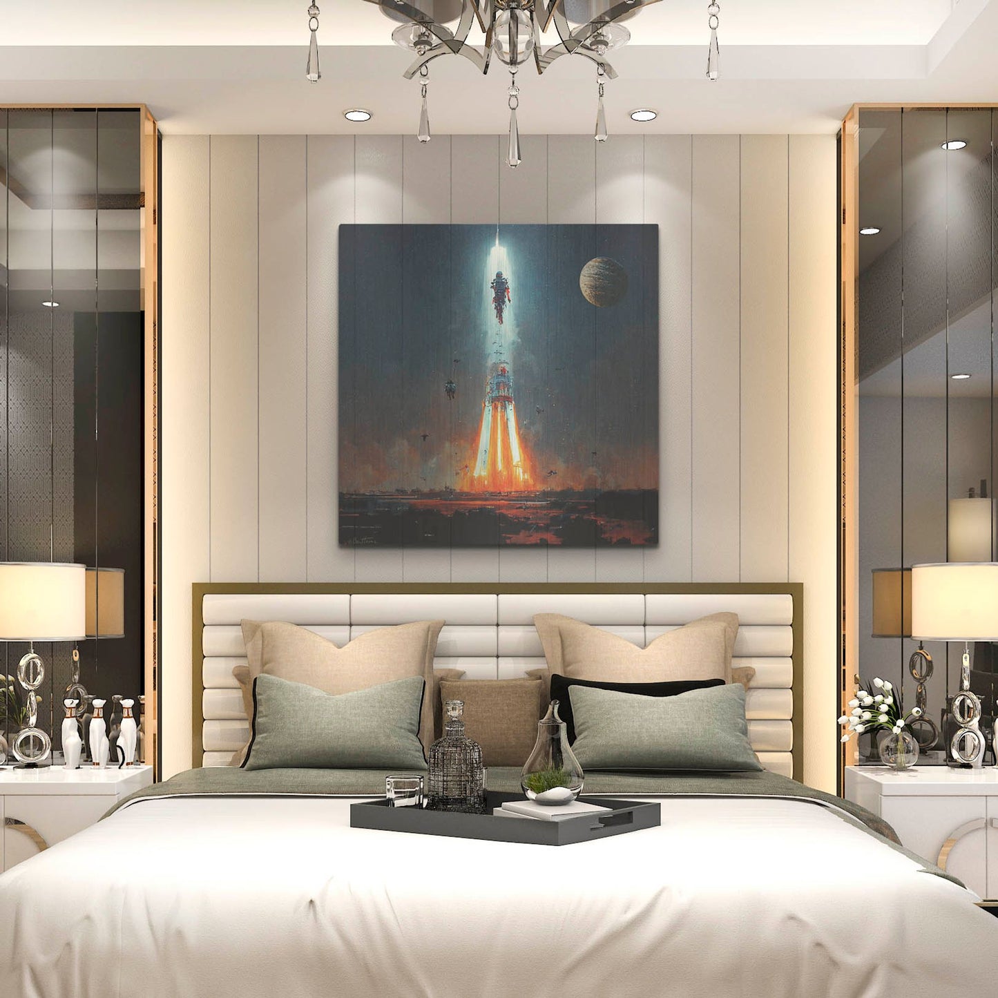 Luxe Metal Art 'Go Away' by Ben Heine, Metal Wall Art,36x36