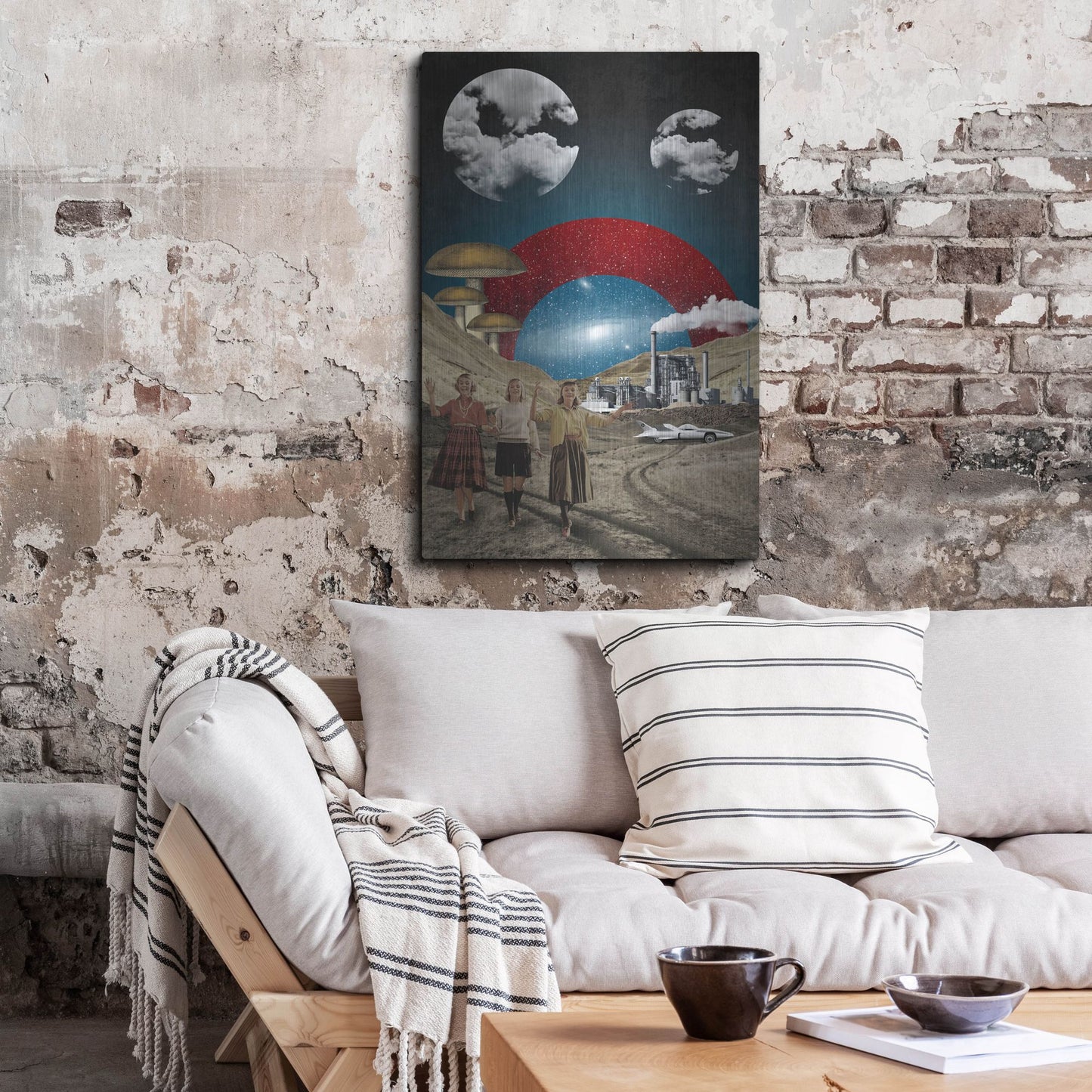 Luxe Metal Art 'Uncertain Future' by Elo Marc, Metal Wall Art,24x36