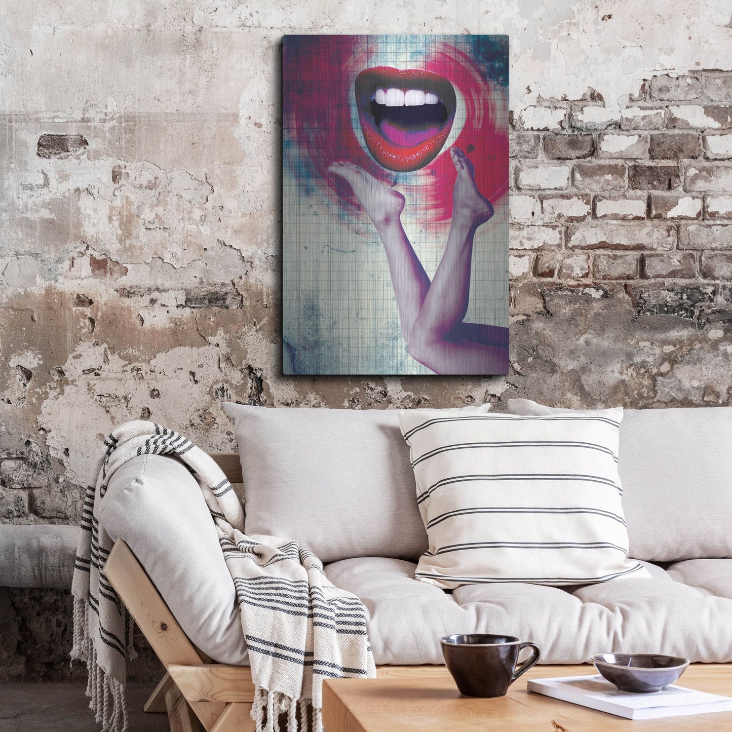 Luxe Metal Art 'Bla Bla Bla' by Elo Marc, Metal Wall Art,24x36