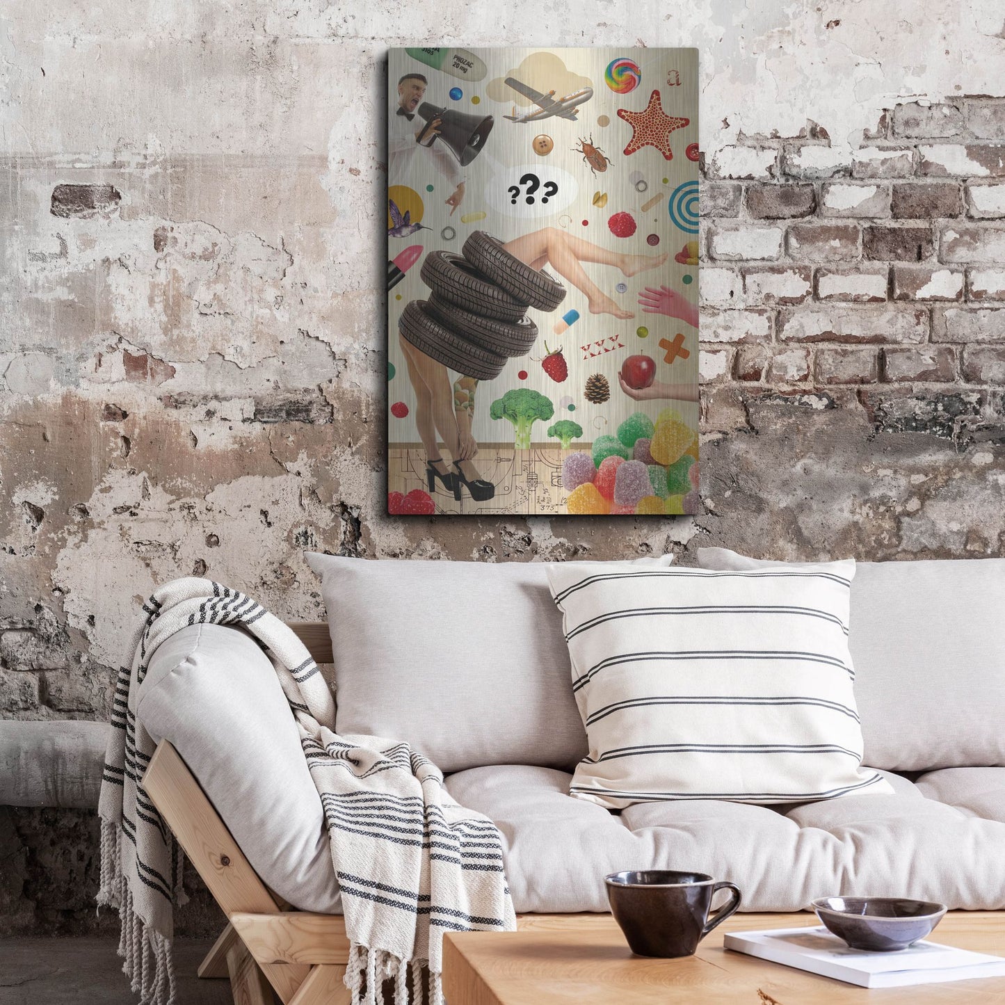 Luxe Metal Art 'Candid' by Elo Marc, Metal Wall Art,24x36