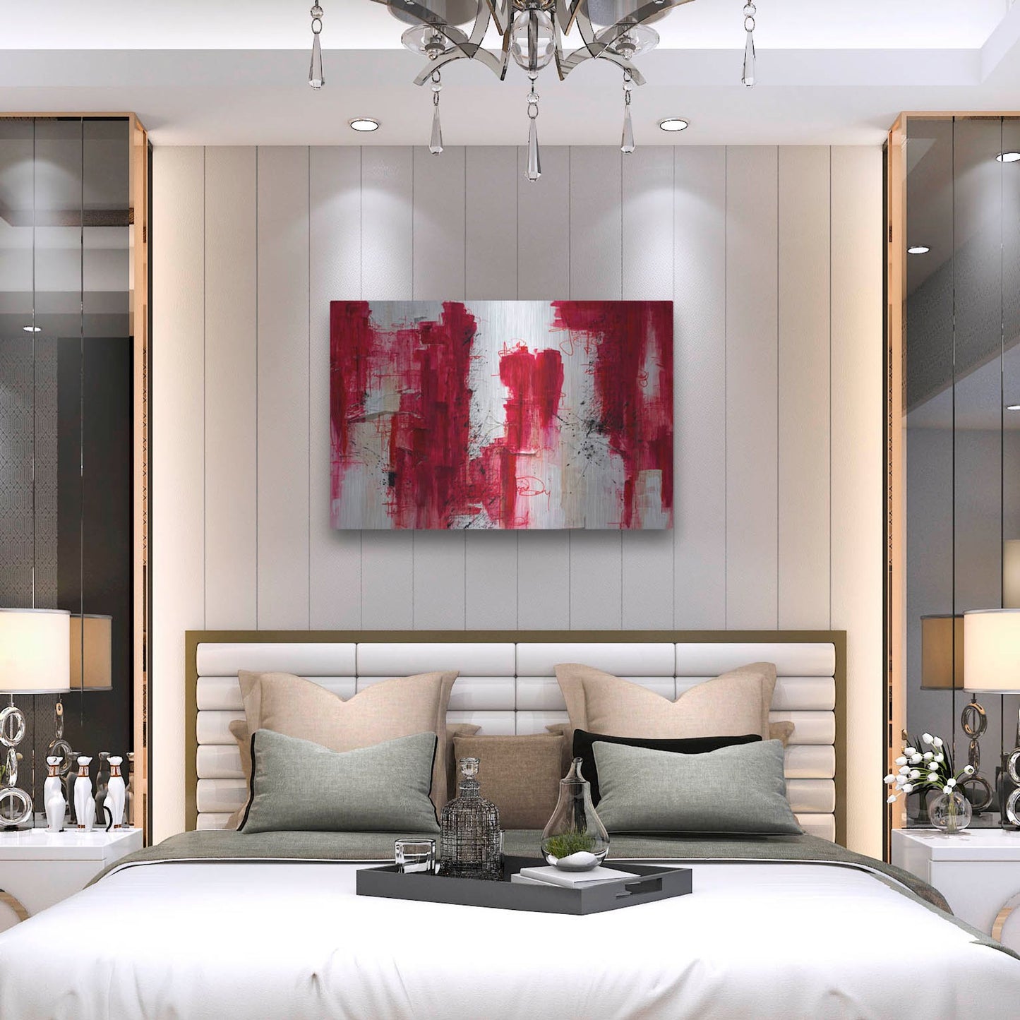 Luxe Metal Art 'Fifteen' by Hanna Bruer, Metal Wall Art,36x24