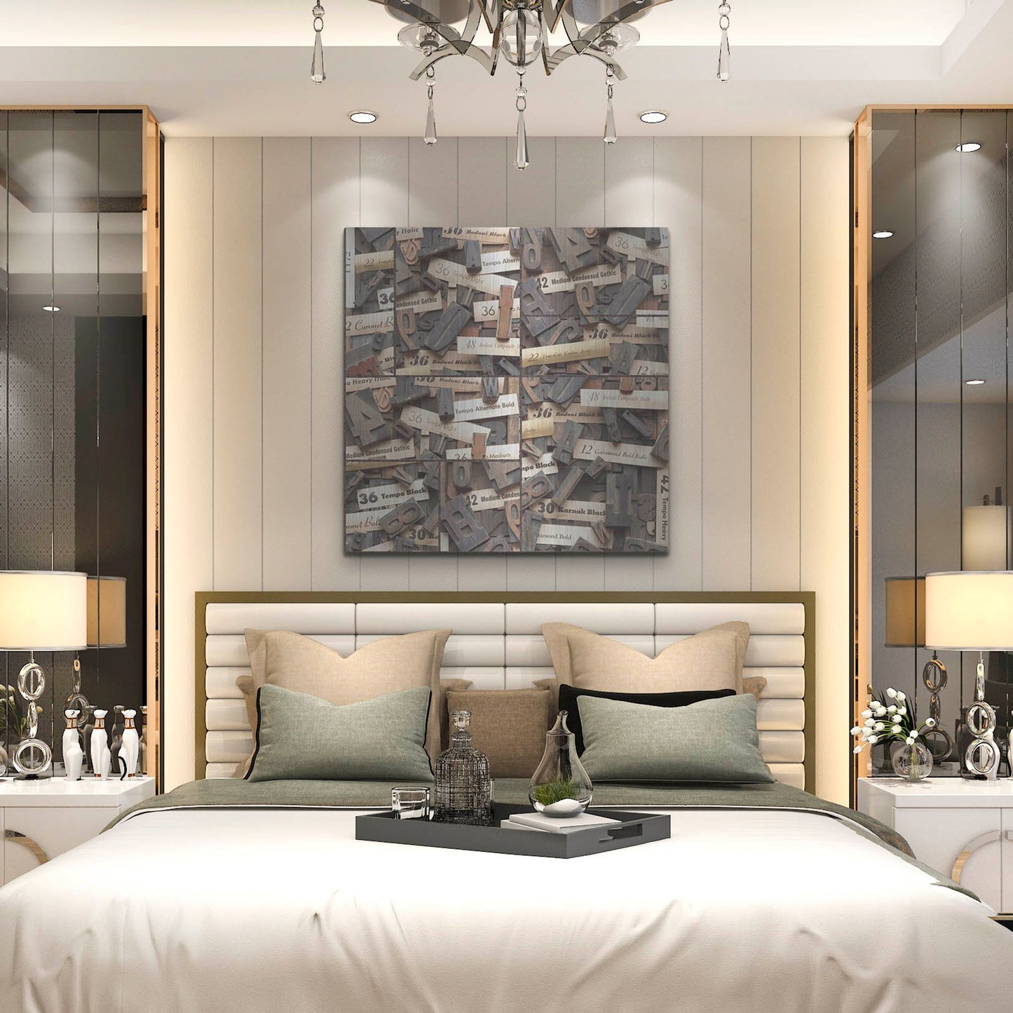 Luxe Metal Art 'Typography Photography repeat 6' by Holli Conger, Metal Wall Art,36x36