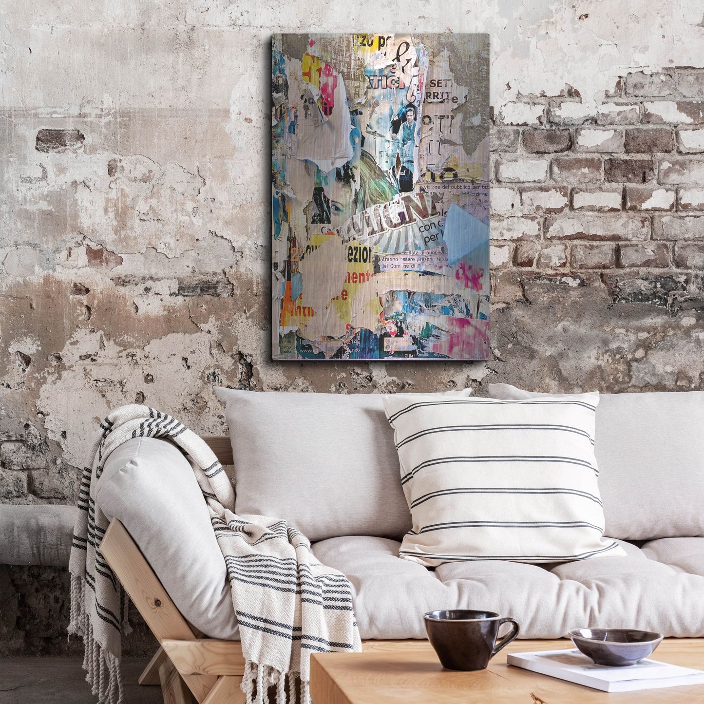 Luxe Metal Art 'Bus Poster Remnant Siena 5' by IMB, Metal Wall Art,24x36