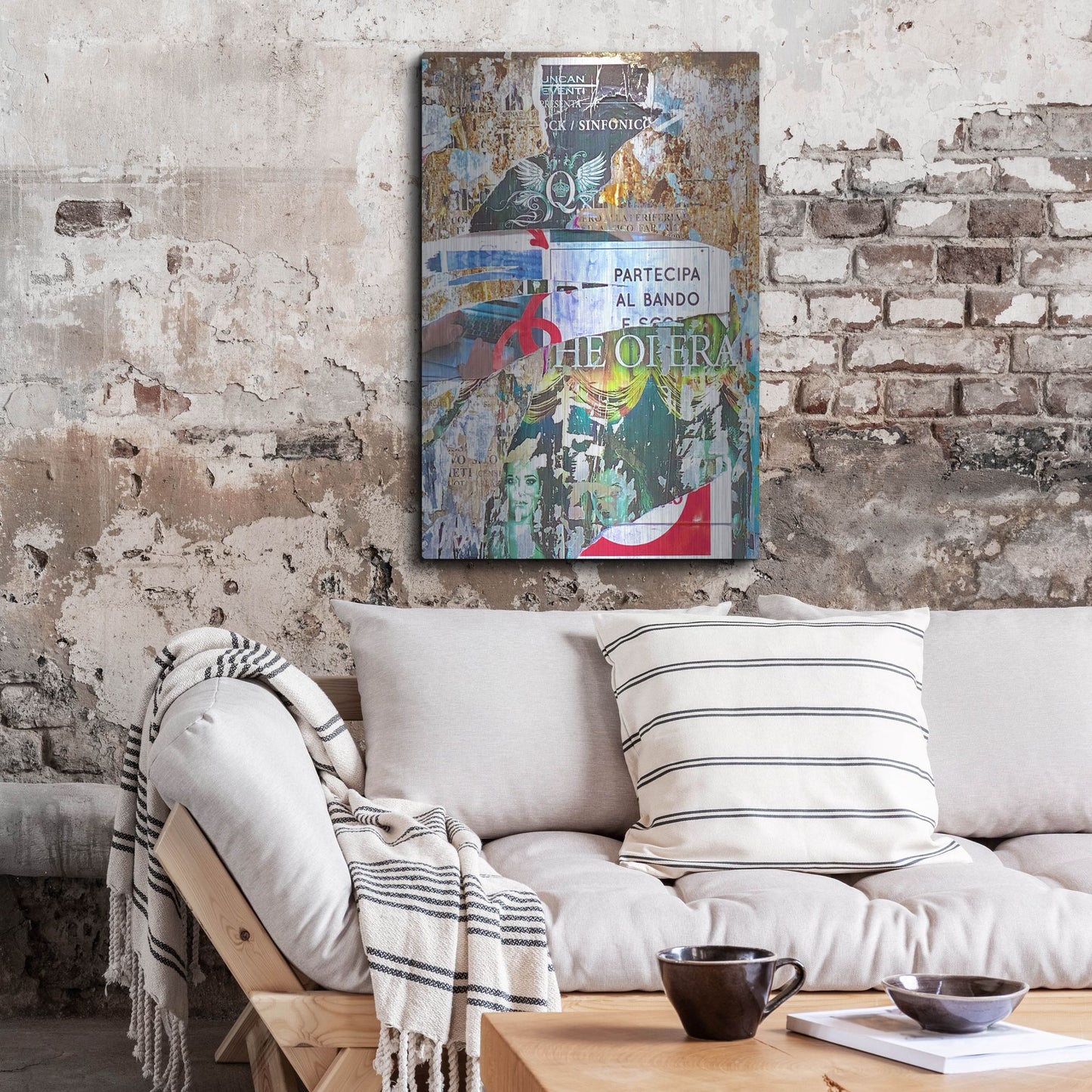 Luxe Metal Art 'Bus Poster Remnant Siena 26' by IMB, Metal Wall Art,24x36